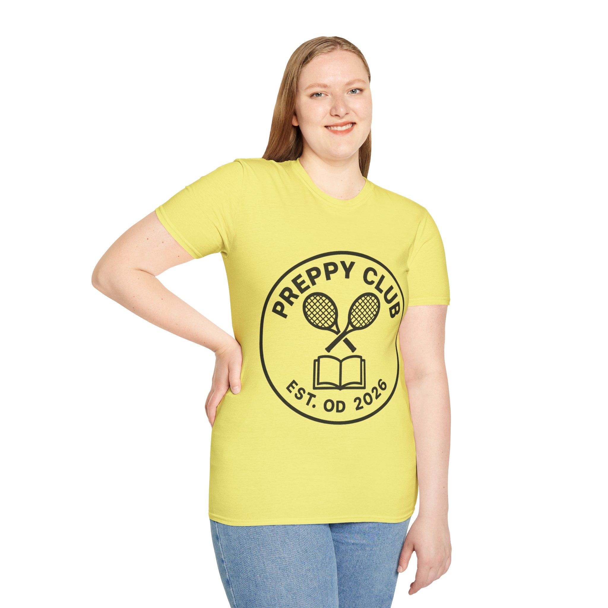 Preppy Club Tennis T‑Shirt — 'Preppy Club' Logo Tee (Est. 2026) - Trending Now - August 2026 Trends - Everyday Sporty T-shirt