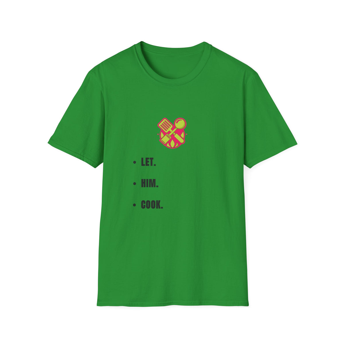 T-Shirt — LET. HUM. COOK. Minimalist Cooking Heart Graphic - Trending Now - September 2026