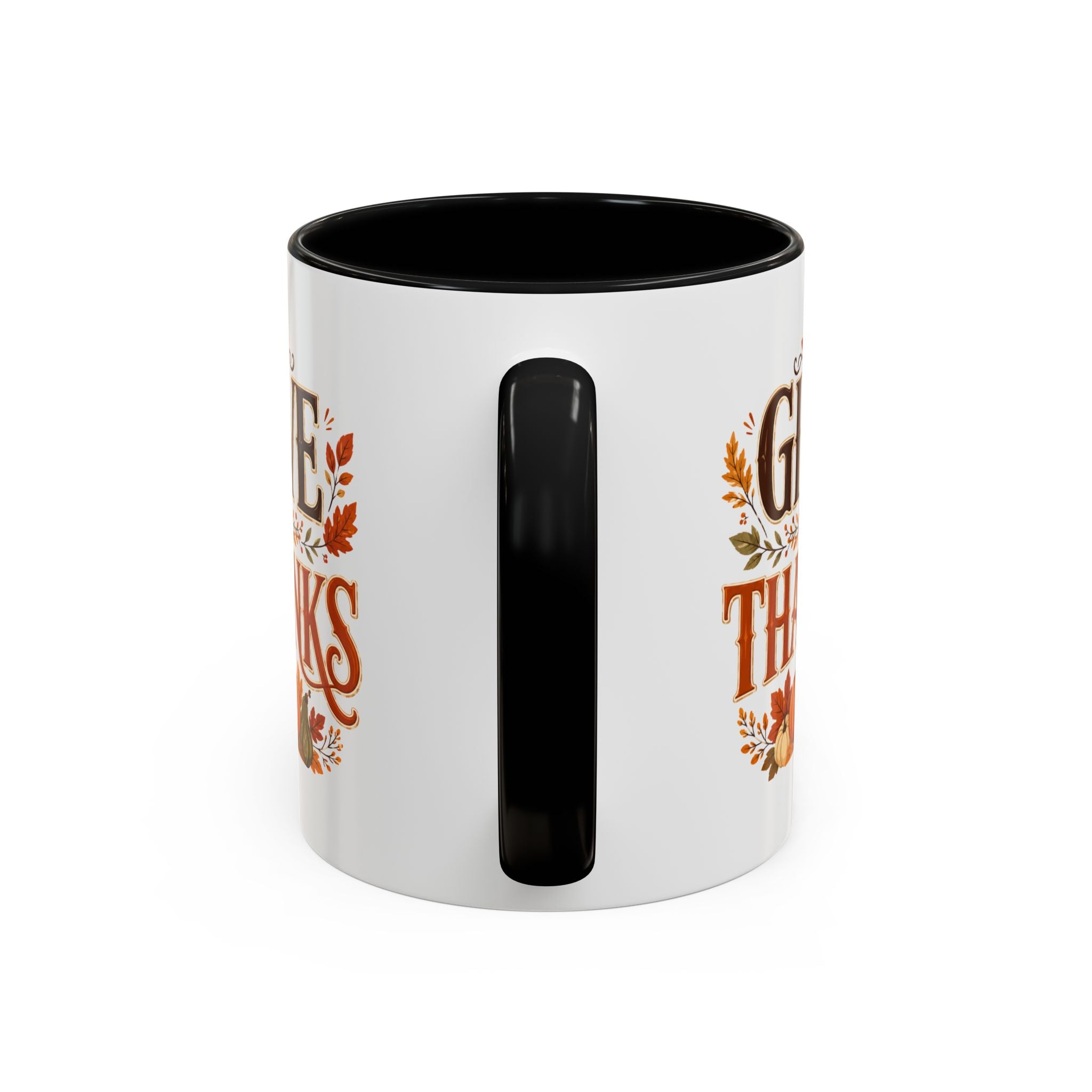 Thanksgiving Mug Give Thanks Coffee Mug — Thanksgiving Fall Accent Mug