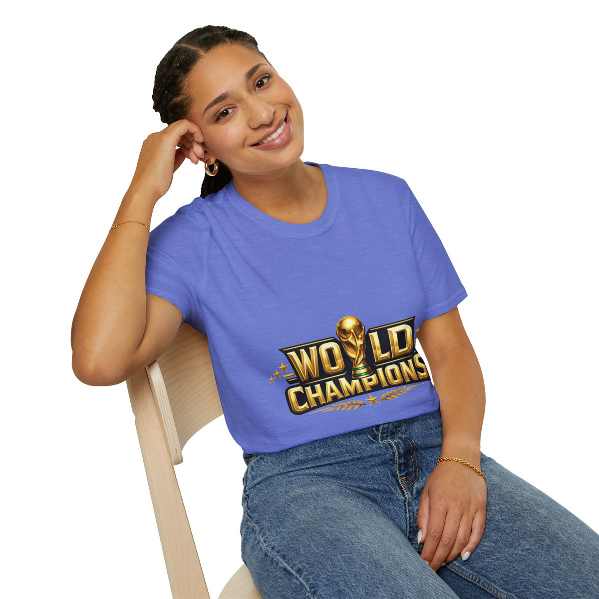 World Champions T-Shirt — Gold Trophy Sports Tee