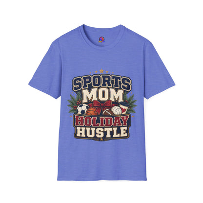 Sports Mom T‑Shirt — "Holiday Hustle" Athletic Mom Tee