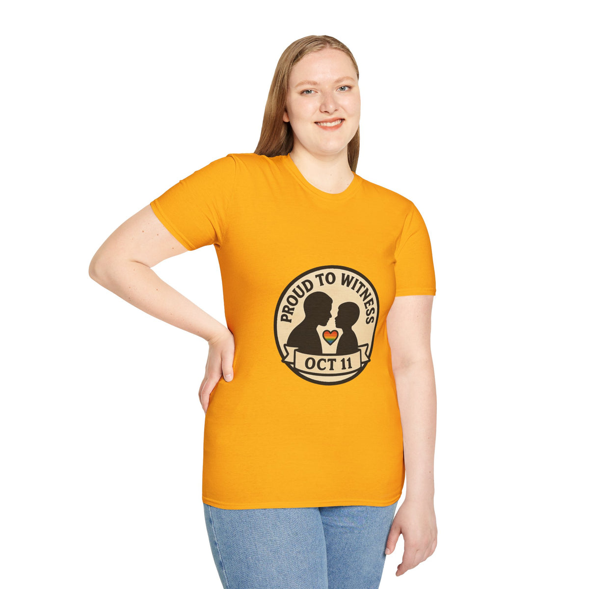 T-Shirt — Proud to Witness Oct 11 Badge Tee - Trending Now - October 2026