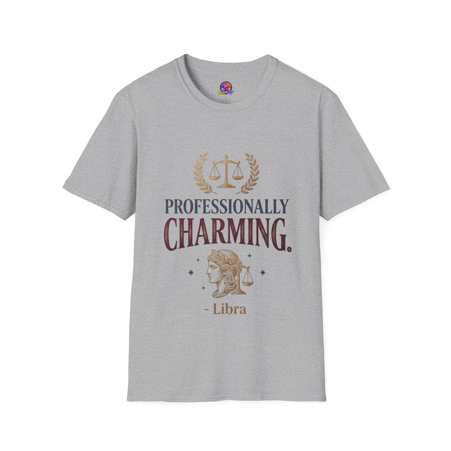 Professionally Charming Libra T-Shirt — Zodiac Scales Astrology Tee