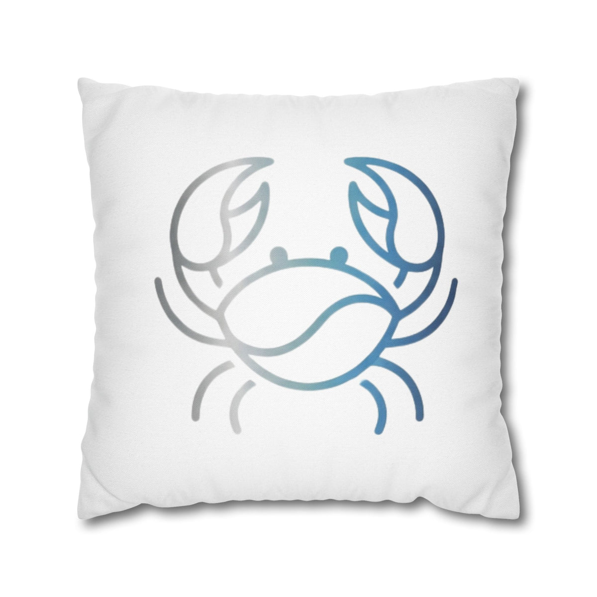 Cancer Zodiac Crab Coastal Throw Pillowcase — Nautical Beach Decor