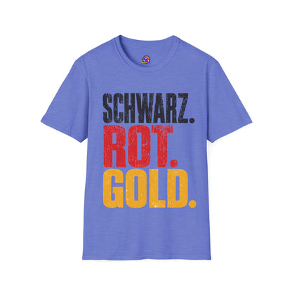 Germany Schwarz Rot Gold T-Shirt — German Flag Pride Graphic Tee