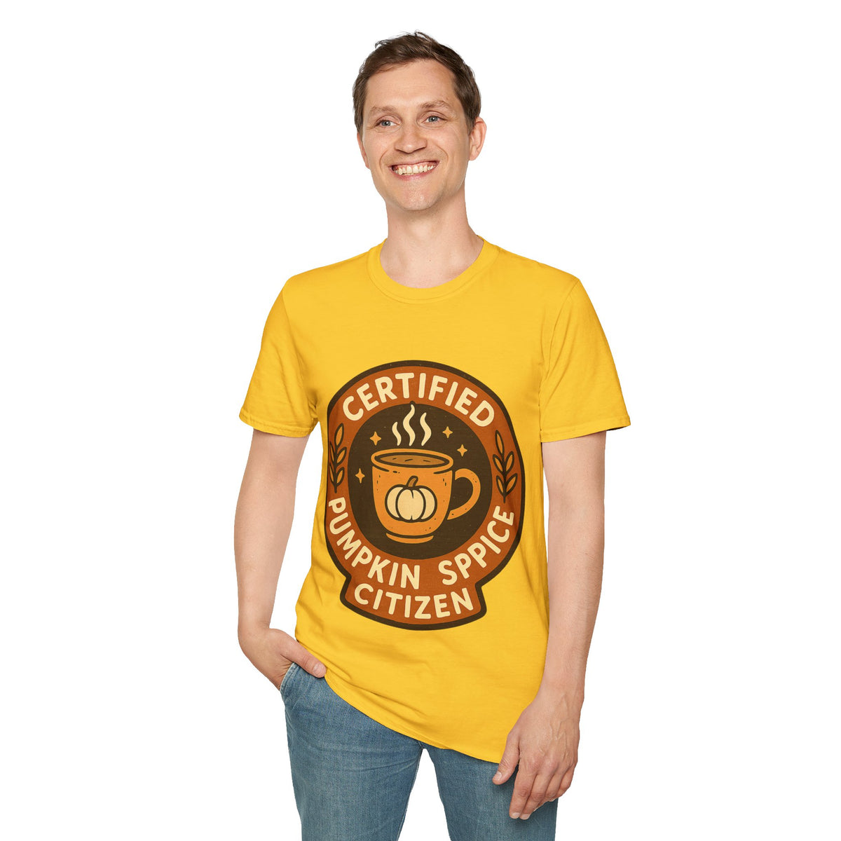 Certified Pumpkin Spice Citizen Badge T-Shirt, Retro Fall Season Coffee Mug Tee - Trending Now - September 2026