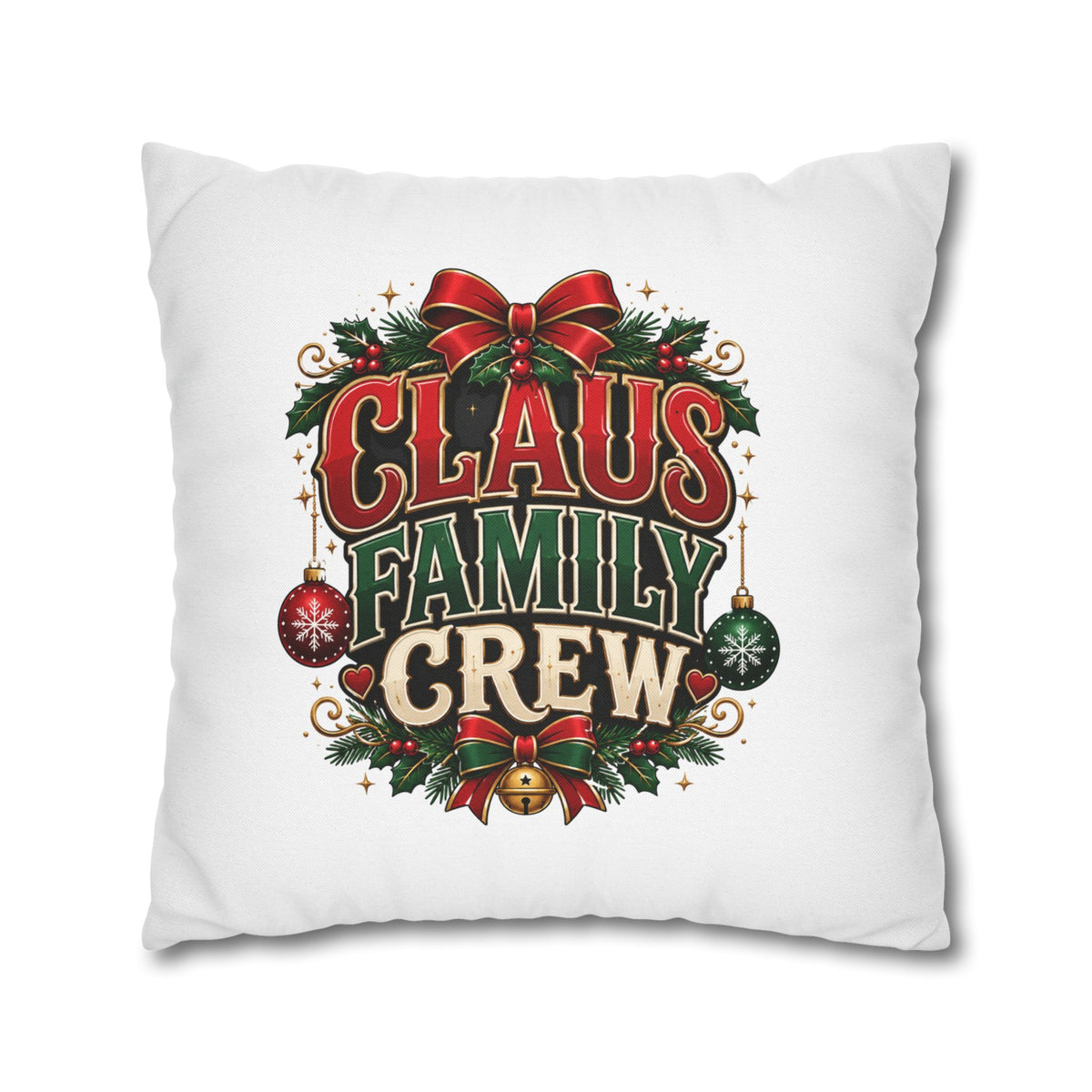 Christmas Claus Family Crew Christmas Pillowcase