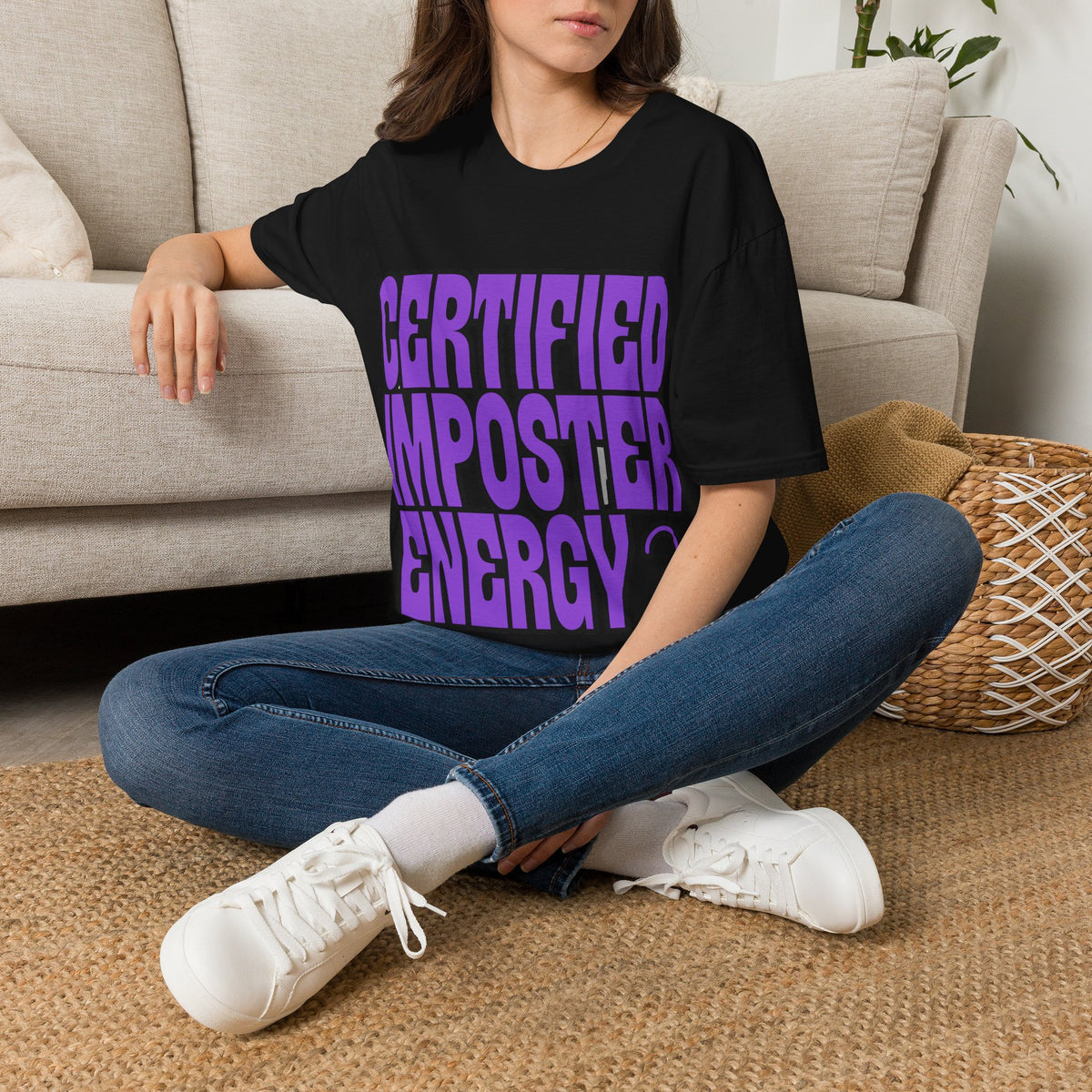 Certified Imposter Energy Funny Gaming Tee - Sarcastic Quote Streetwear T-Shirt - Trending Now - September 2026