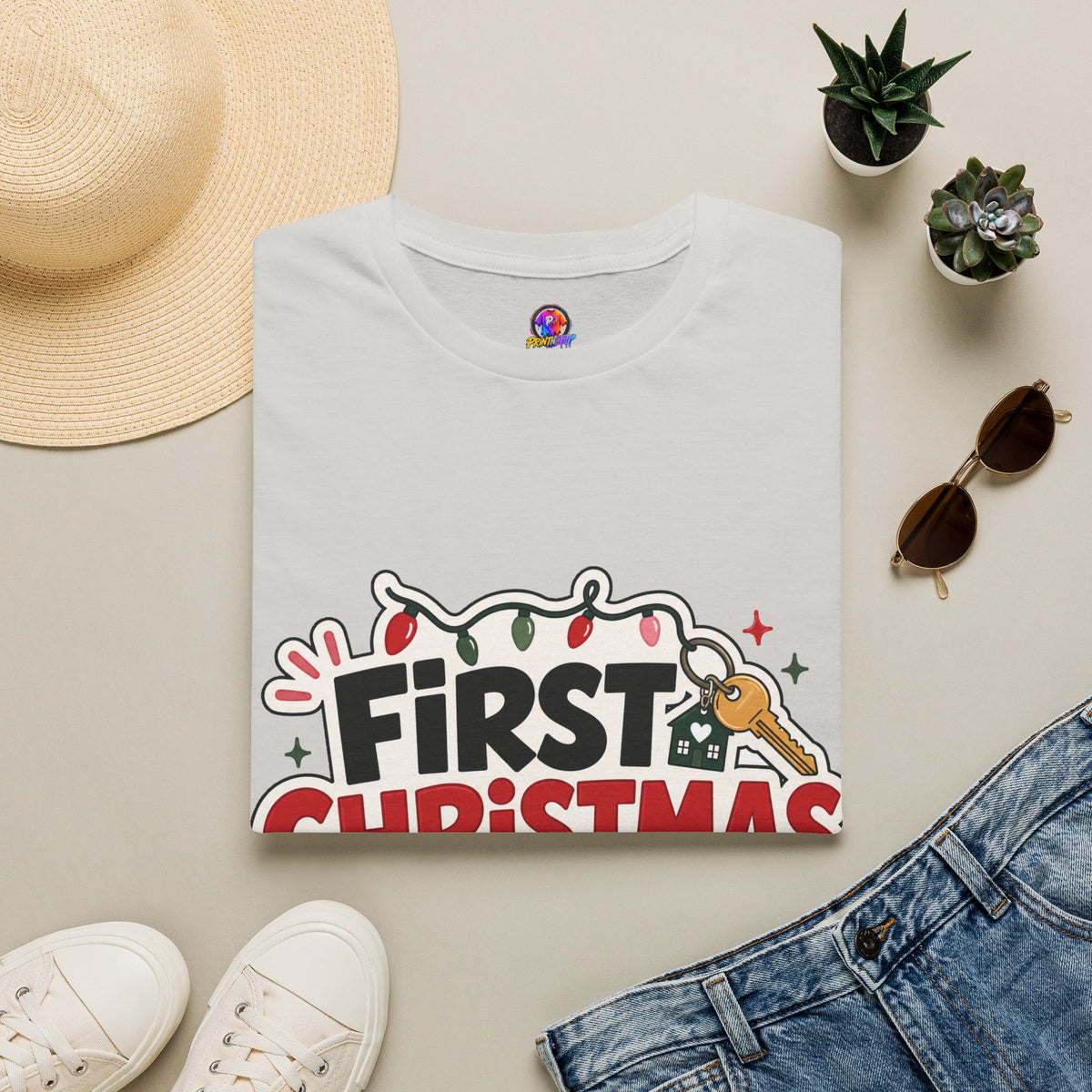 First Christmas No Roommates T-Shirt — Funny Holiday New Home Tee