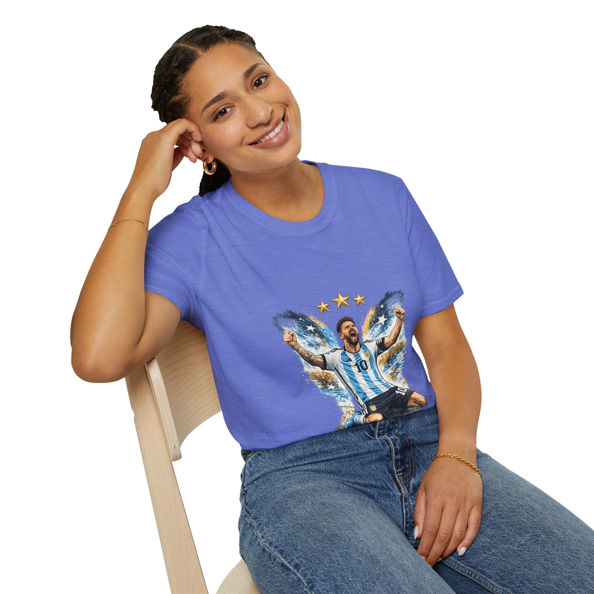 Argentina Soccer Legend Argentina T-Shirt — Celebratory Messi Design