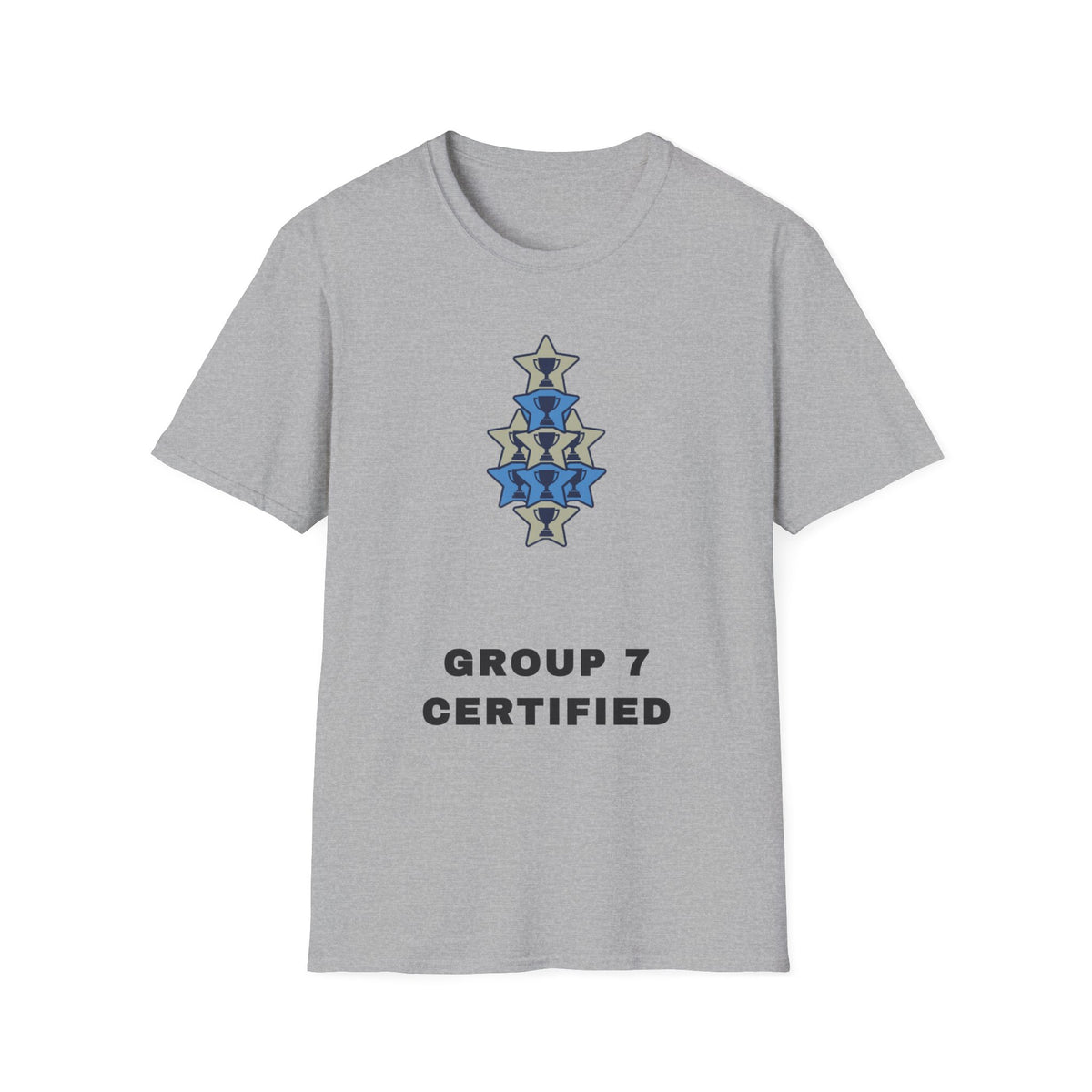 T-Shirt — 'Group 7 Certified' Minimal Star Crest Graphic - Trending Now - September 2026