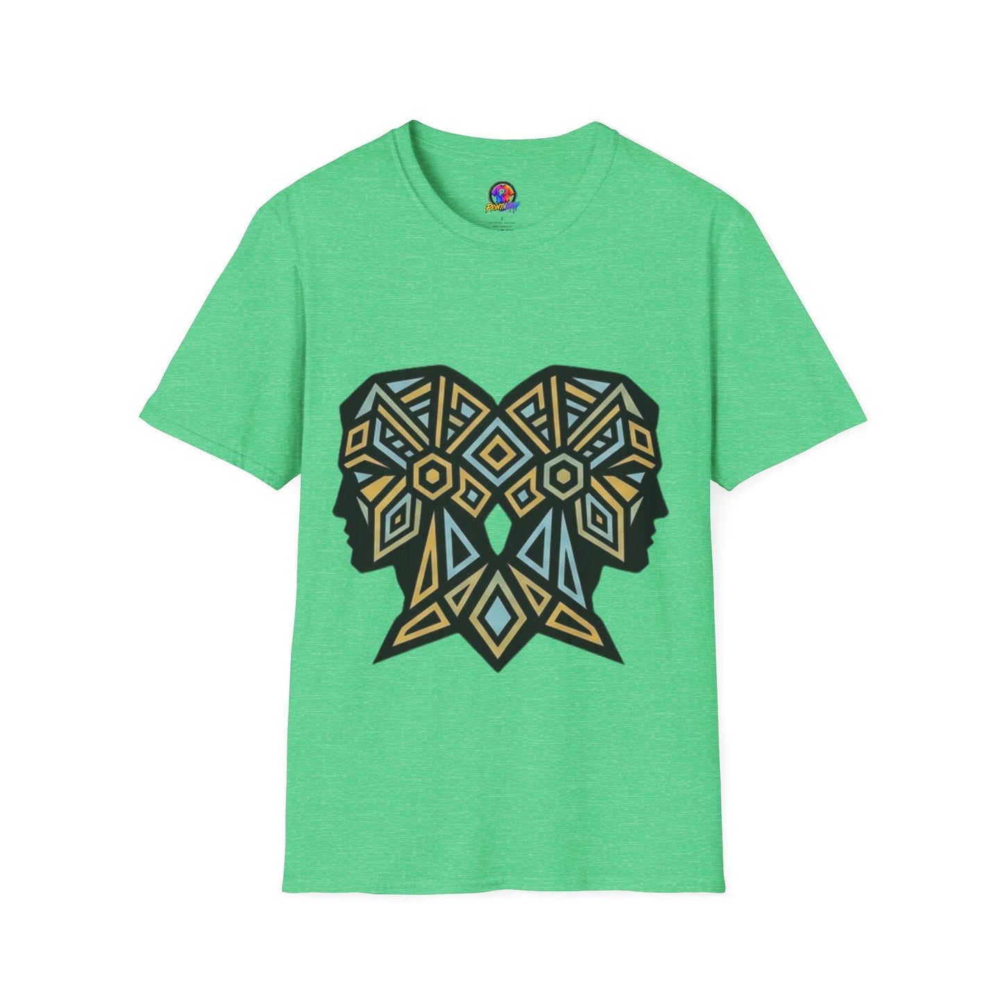 Geometric Elephant Tee — Tribal Mosaic Elephant Graphic T-Shirt