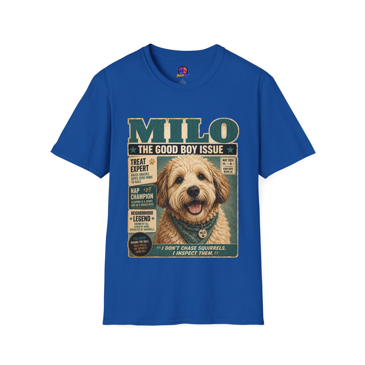 Milo 'The Good Boy Issue' Dog Magazine T-Shirt