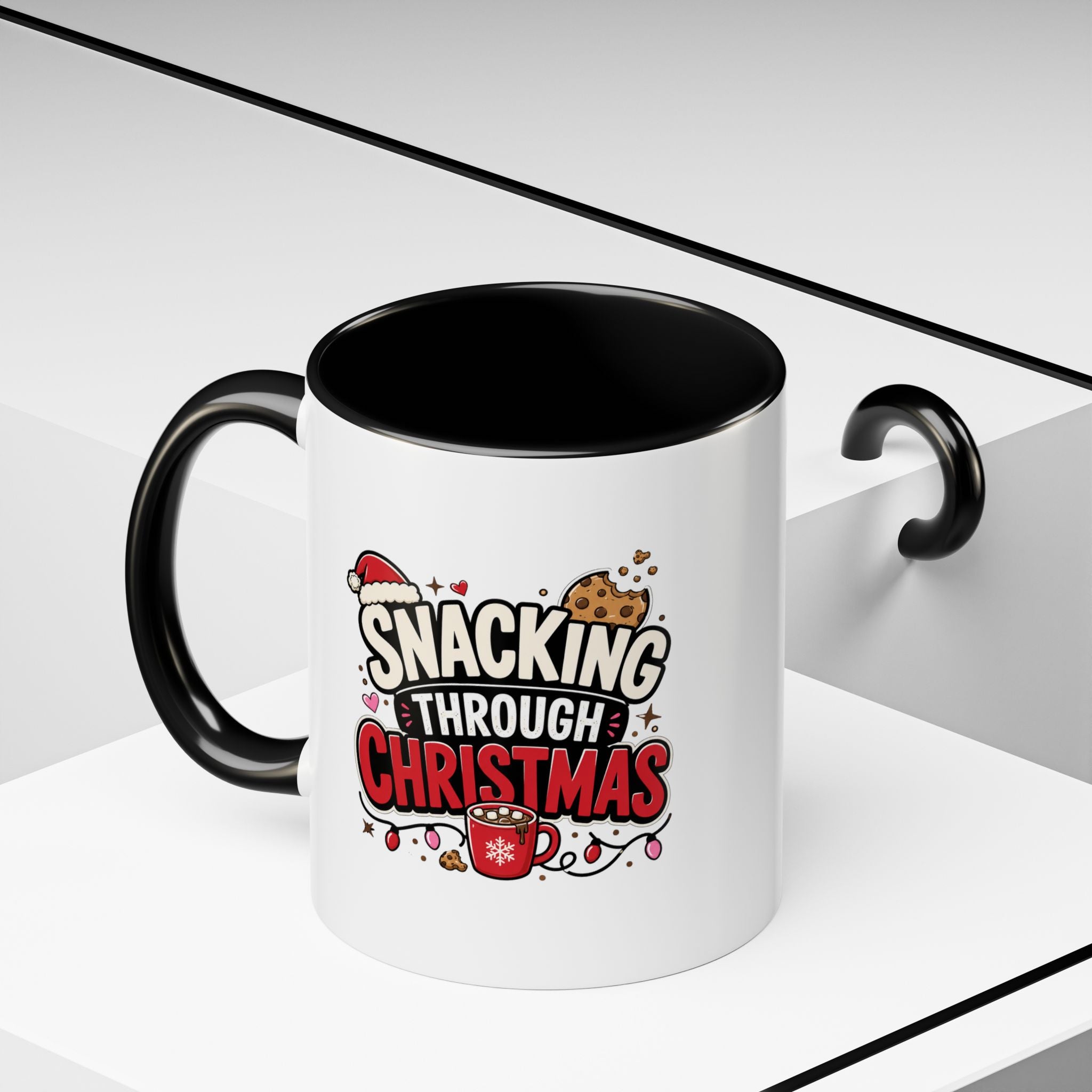 Modern Day Christmas Snacking Through Christmas Coffee Mug