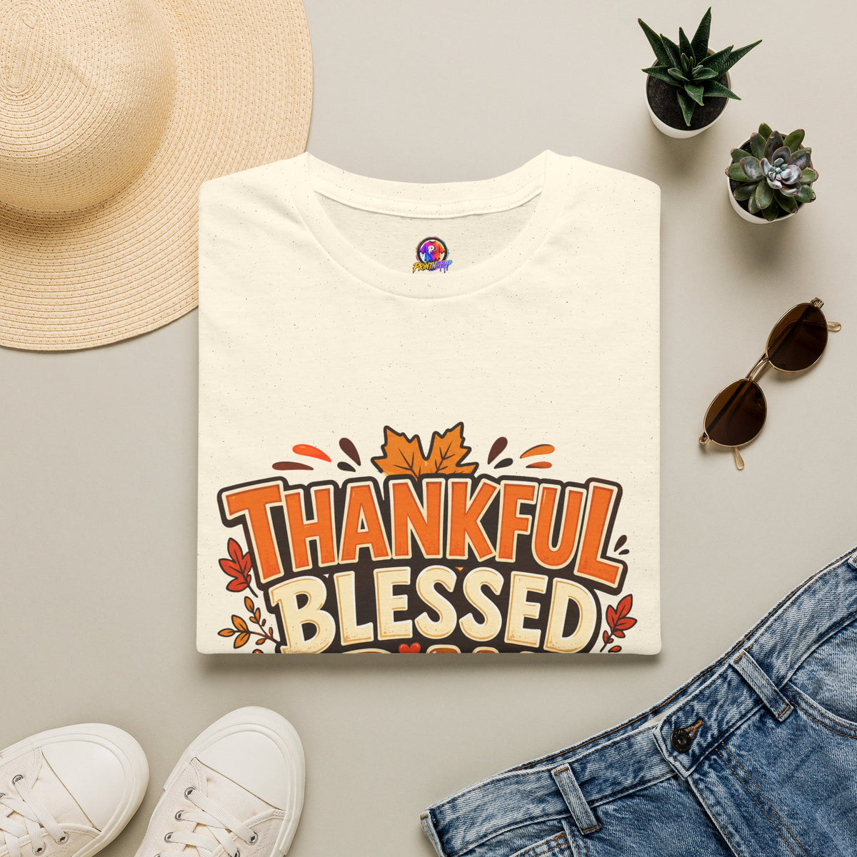 Thanksgiving T-shirt Thankful Blessed Gravy Obsessed T-Shirt — Thanksgiving Fall Turkey Dinner Tee
