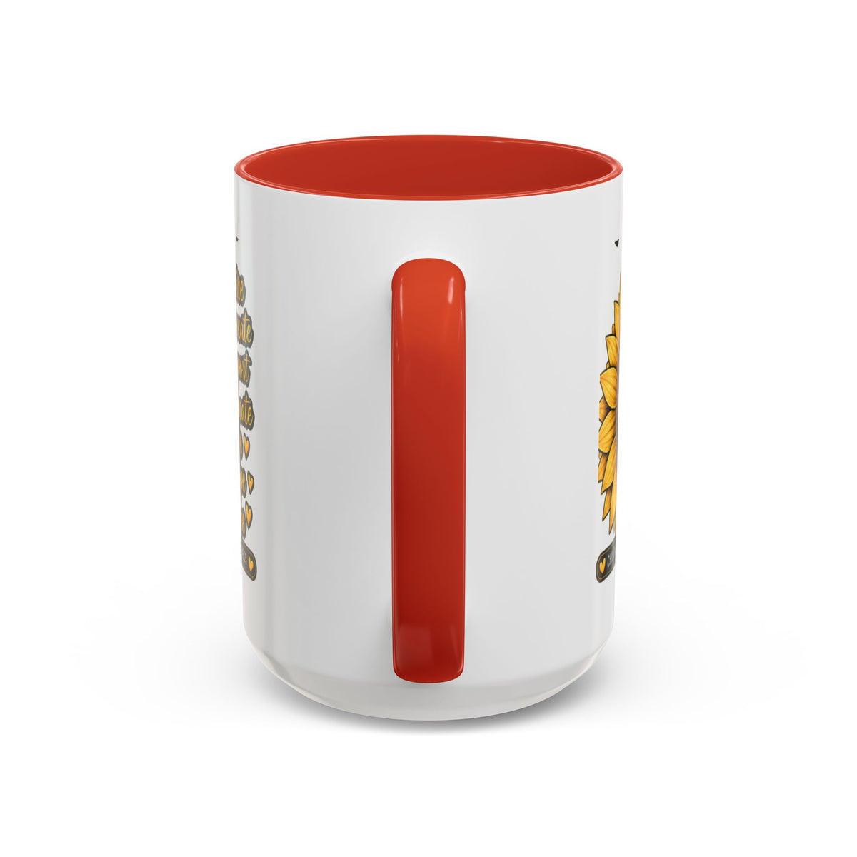 Childhood Cancer Awareness Sunflower Accent Coffee Mug (11/15oz)