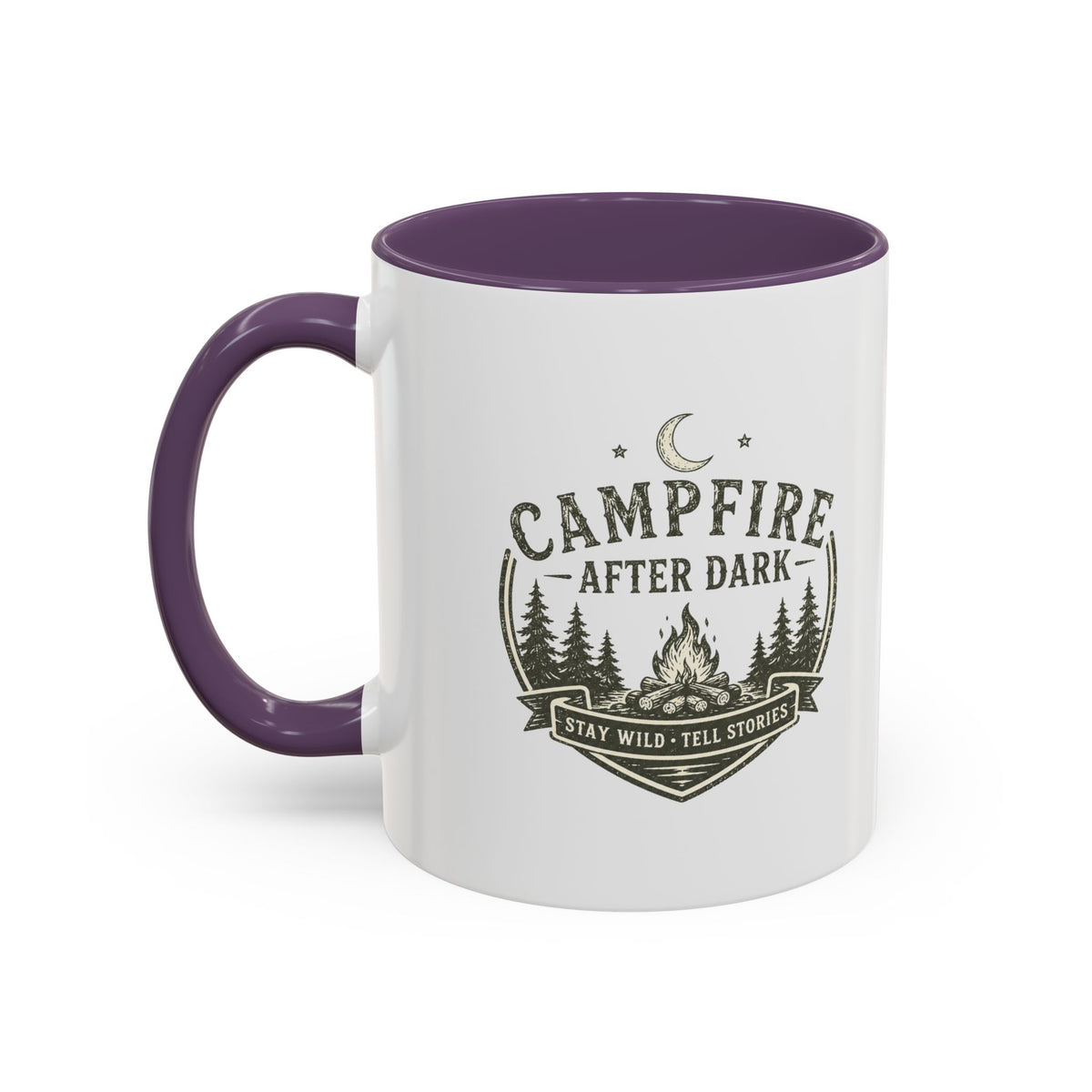 Milo Bailey Dog Dad Mom Campfire Coffee Mug – “Campfire After Dark” Rustic Camping  Accent Mug