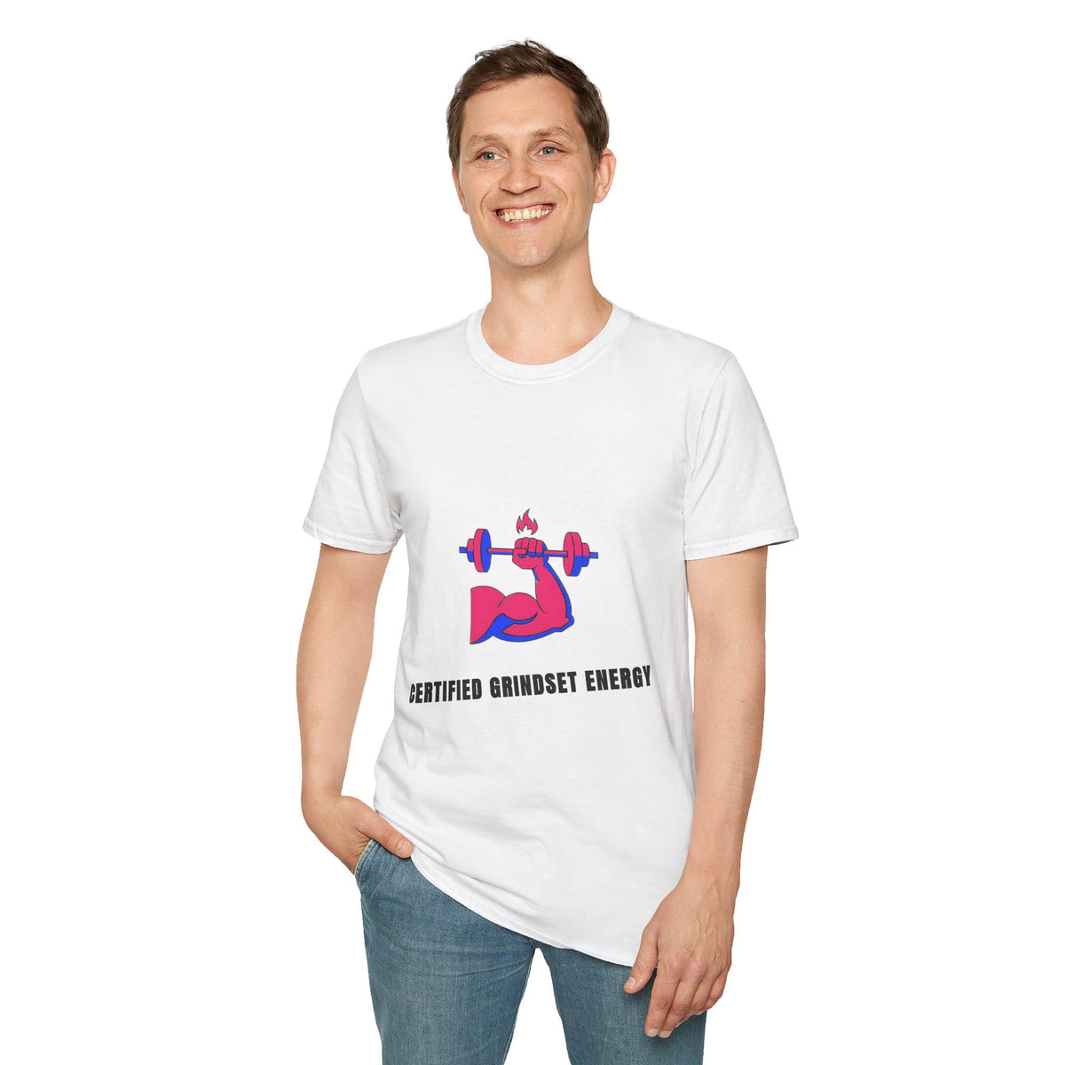 Certified Grindset Energy T-Shirt — Flame Dumbbell Fitness Tee - Trending Now - September 2026