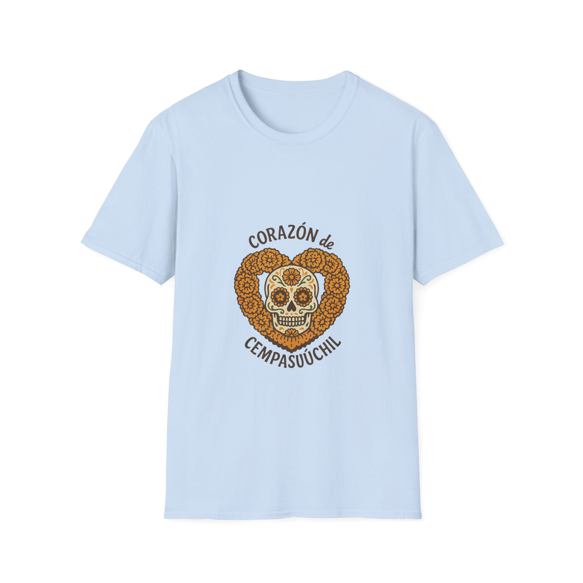 T-Shirt — Corazón de Champurrón Día de los Muertos Sugar Skull Tee - Trending Now - October 2026