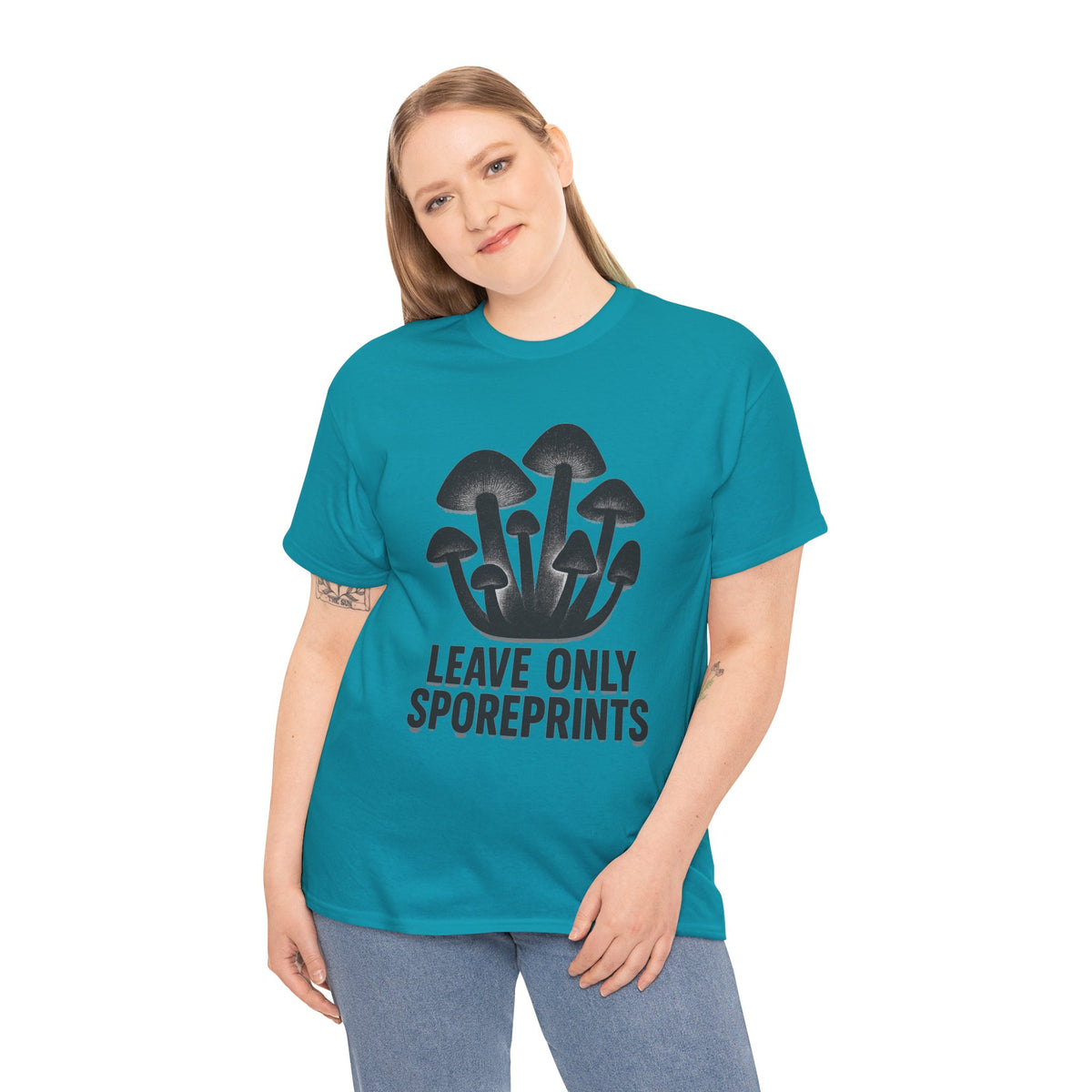 Mushroom Tee — "Leave Only Sporeprints" Eco Nature Graphic Shirt - Trending Now - August 2026