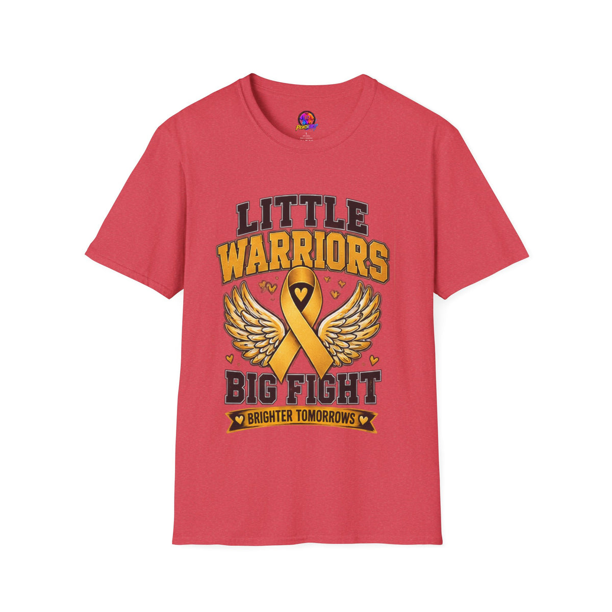 Kids T-Shirt — "Little Warriors Big Fight" Childhood Cancer Awareness Tee