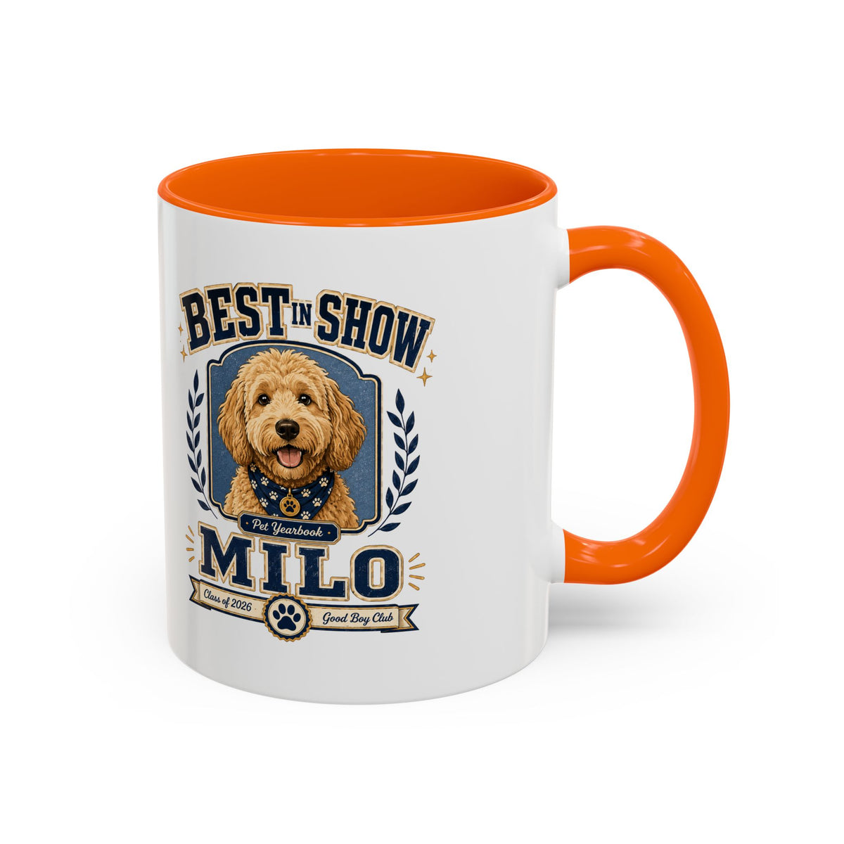 Milo Bailey Dog Dad Mom Best in Show Milo Coffee Mug — Personalized Dog Lover Accent Mug
