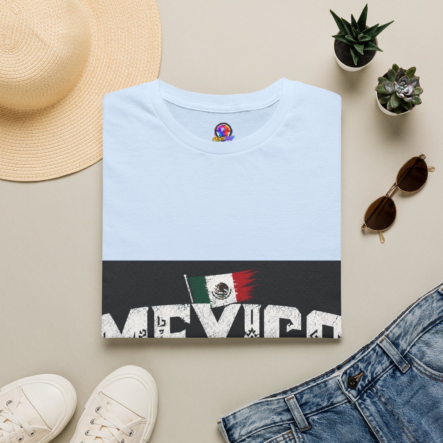 Mexico Vintage Flag T-Shirt