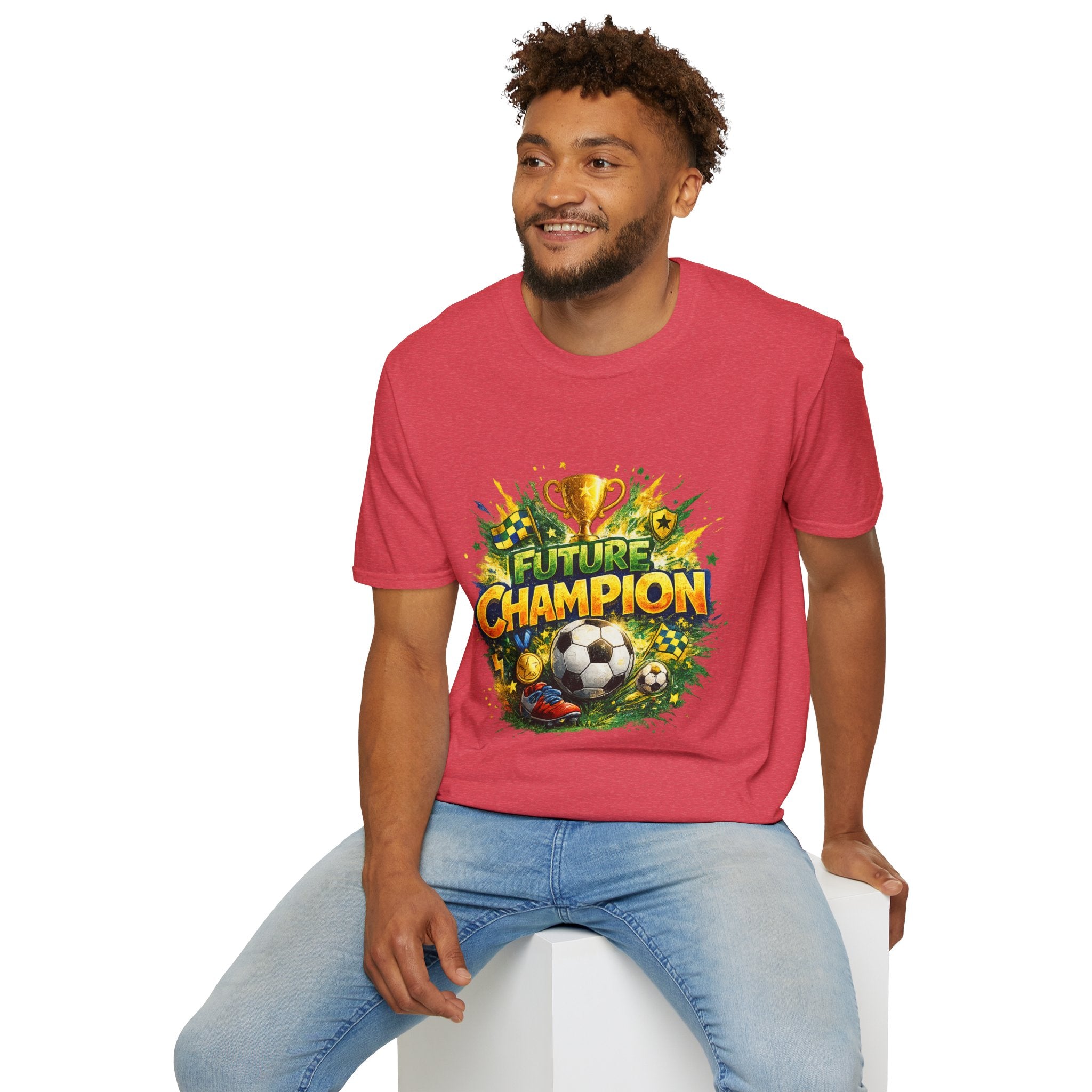 Kids Future Champion Soccer T-Shirt — Kids’ Sports Trophy Graphic Tee