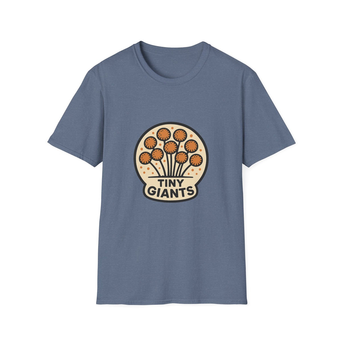 Tiny Giants Mushroom T-Shirt — Vintage Psychedelic Fungi Graphic Tee