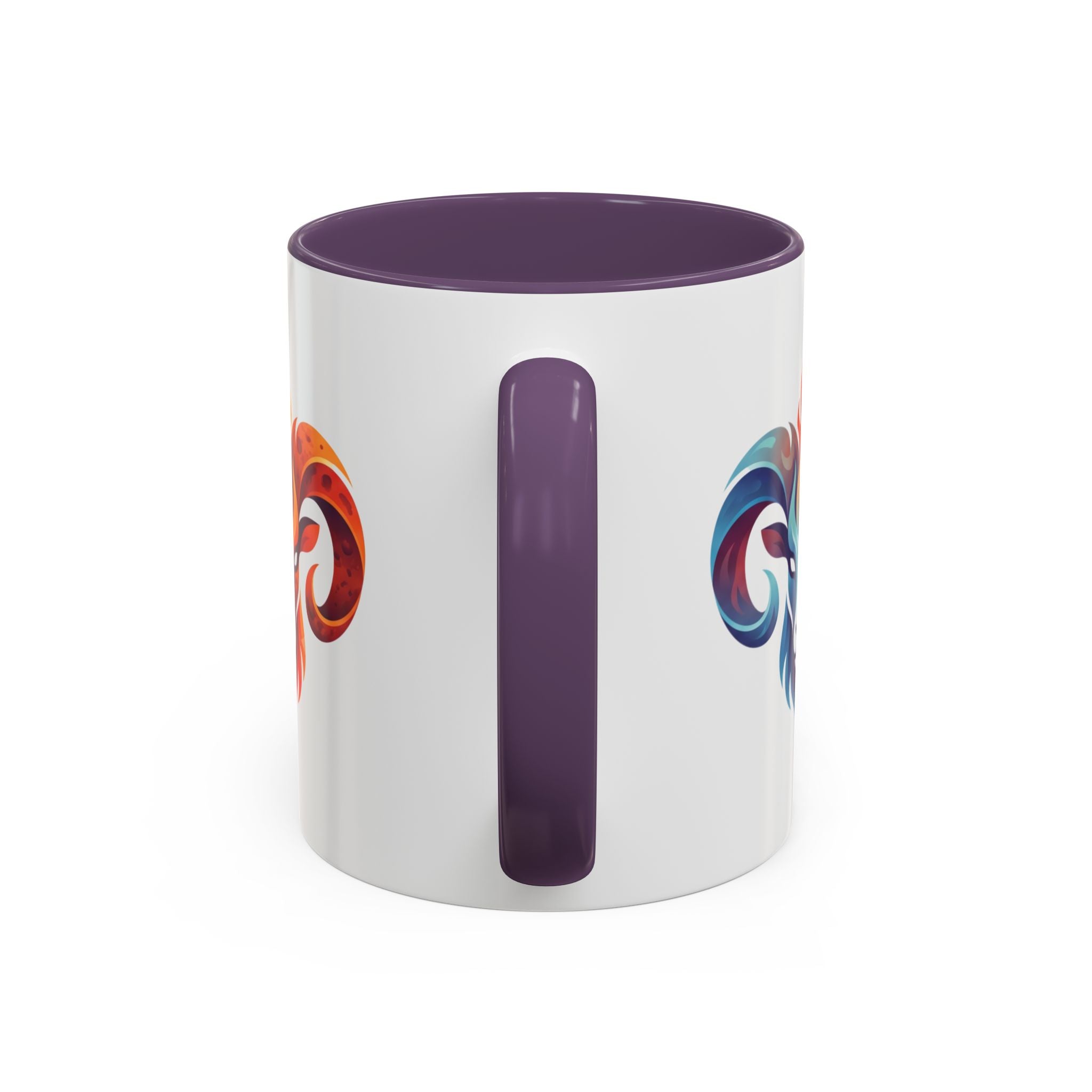 Aries Ram Heart Coffee Mug – Colorful Zodiac Accent Mug