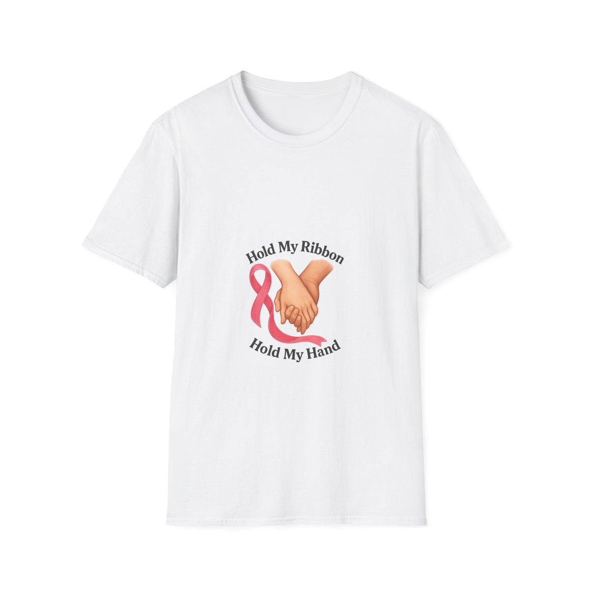 Breast Cancer Awareness T-Shirt — "Hold My Ribbon, Hold My Hand" - Trending Now - October 2026