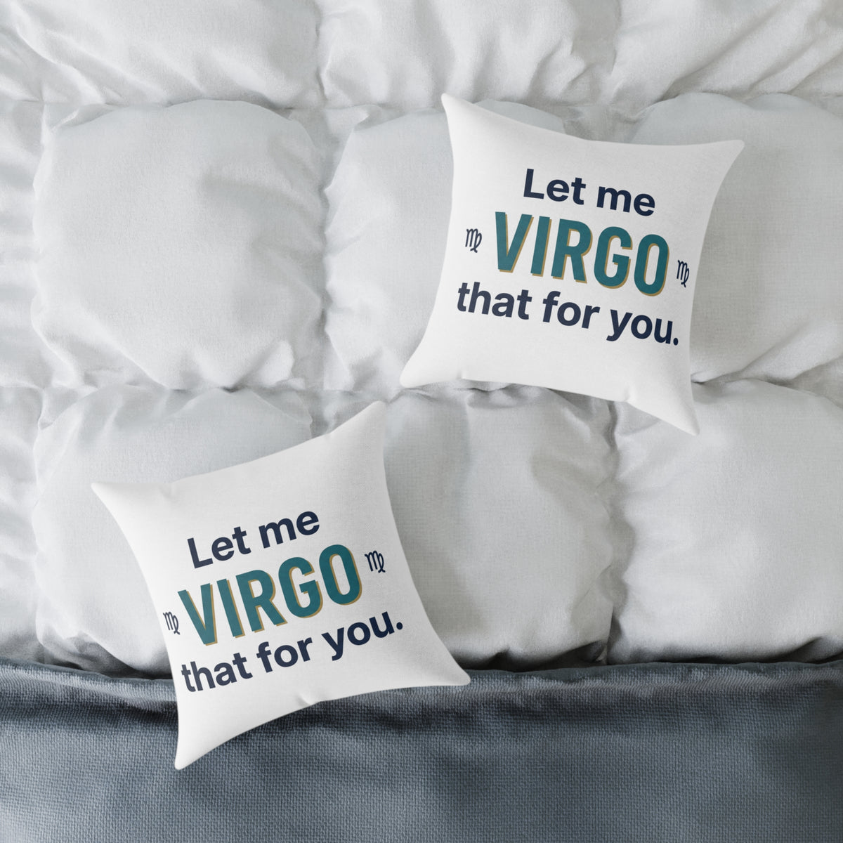 Virgo Zodiac Let Me Virgo That For You Square Poly Canvas Pillow