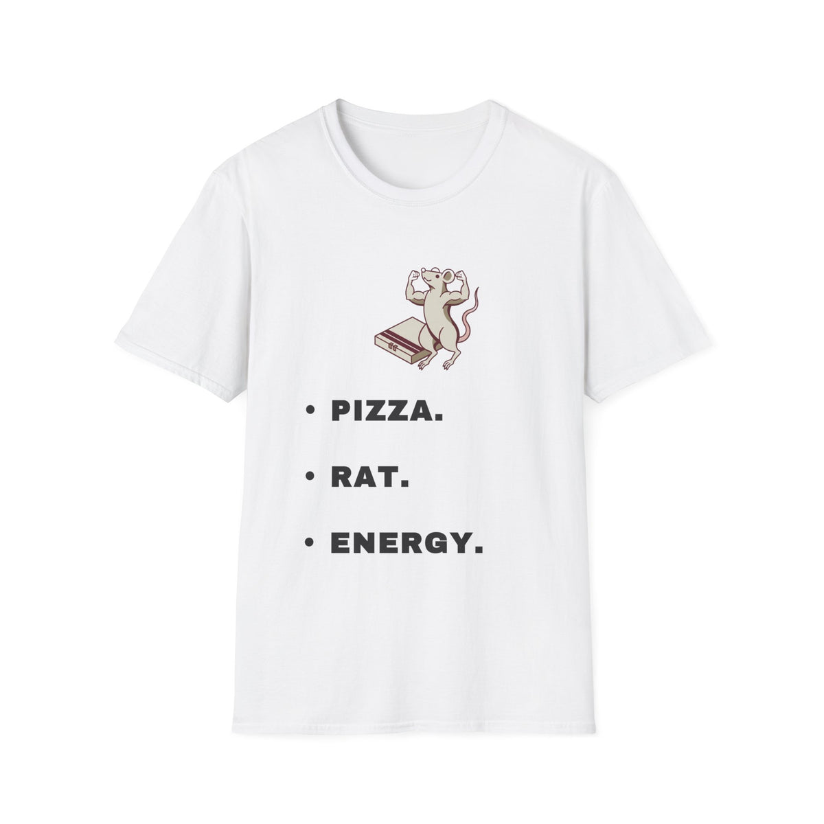 Pizza. Rat. Energy. T-Shirt — Cute Dancing Rat Pizza Graphic Tee - Trending Now - September 2026