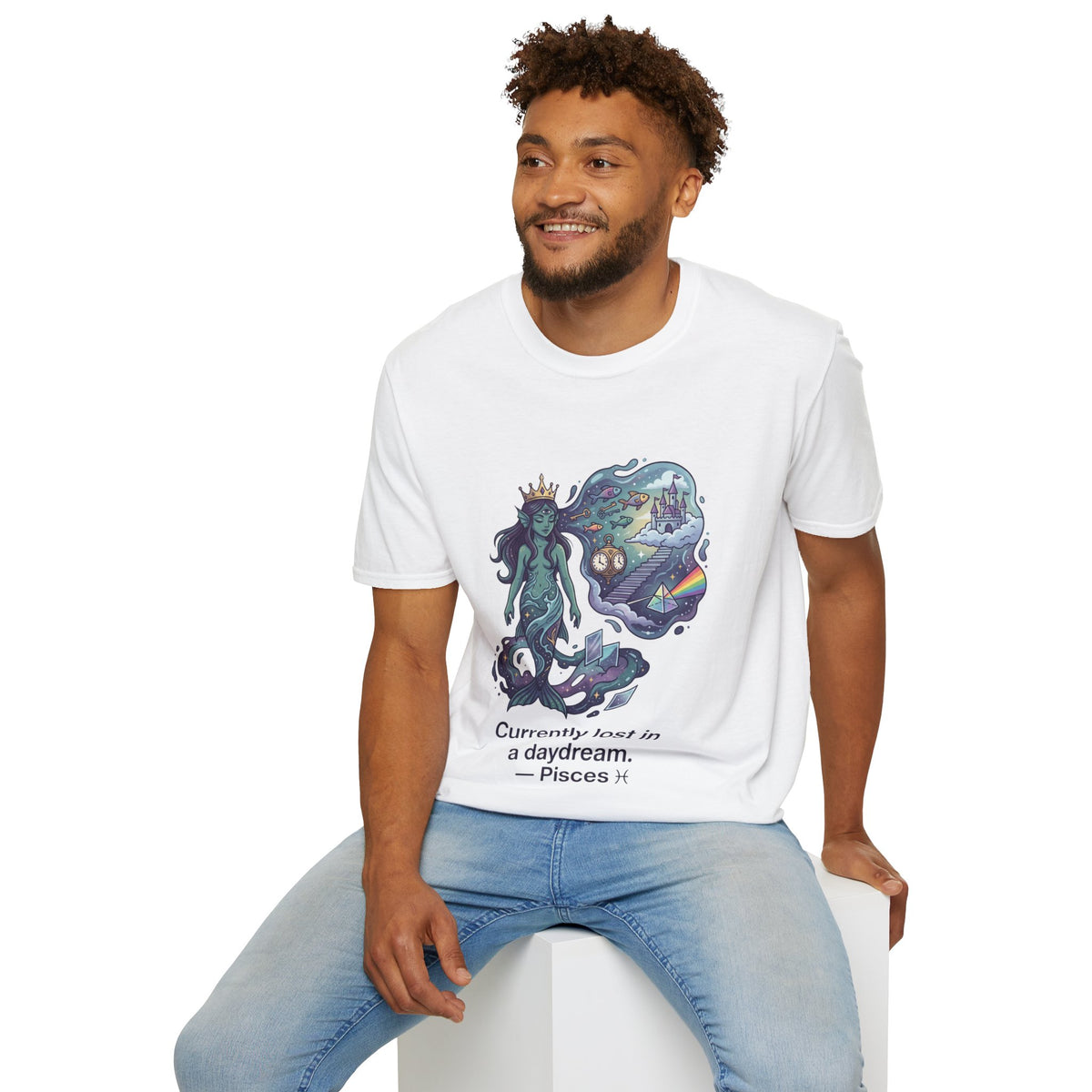 Pisces Daydream T-Shirt — 'Currently Lost in a Daydream' Zodiac Graphic Tee