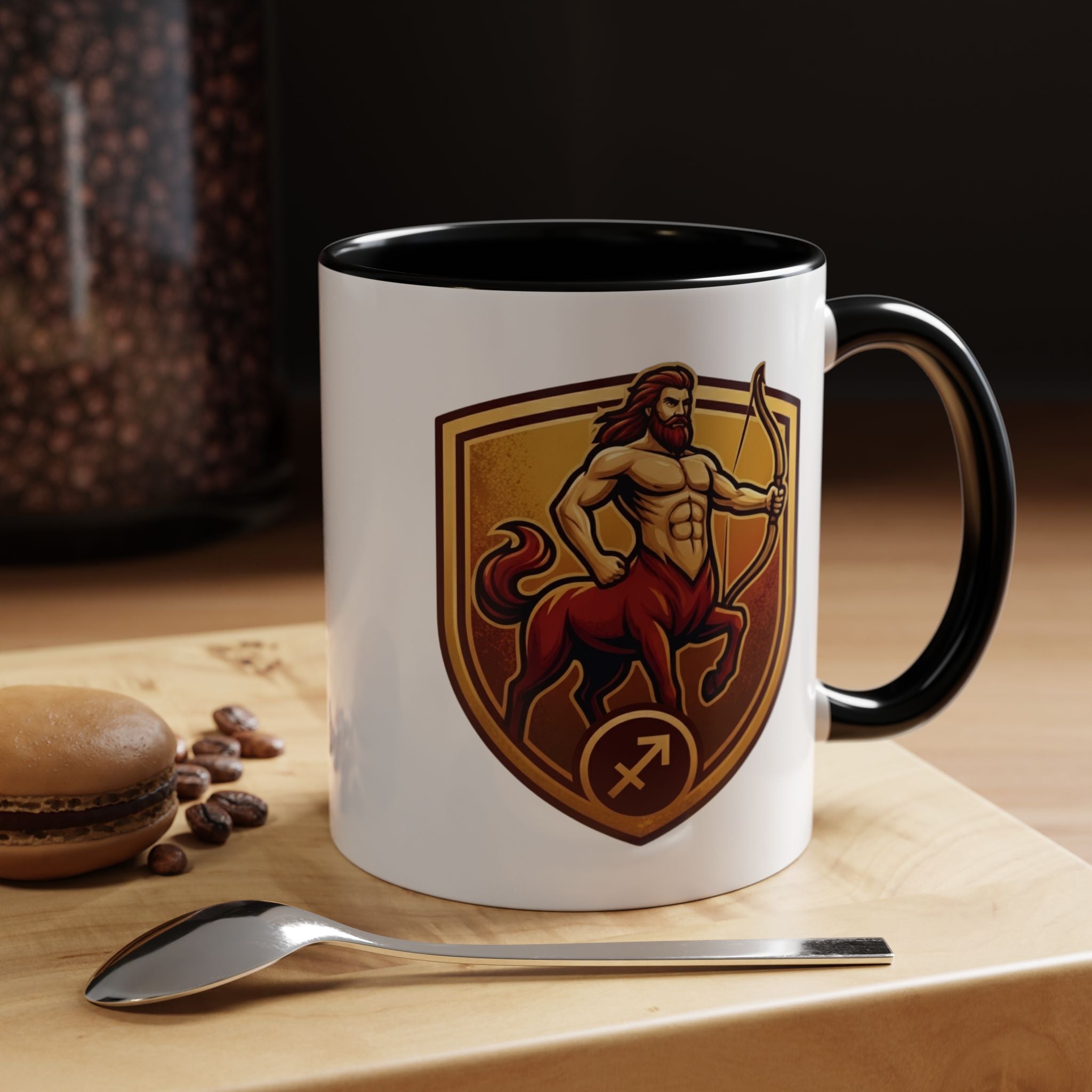 Sagittarius Centaur Coffee Mug — Zodiac Archer Accent Mug (11/15oz)