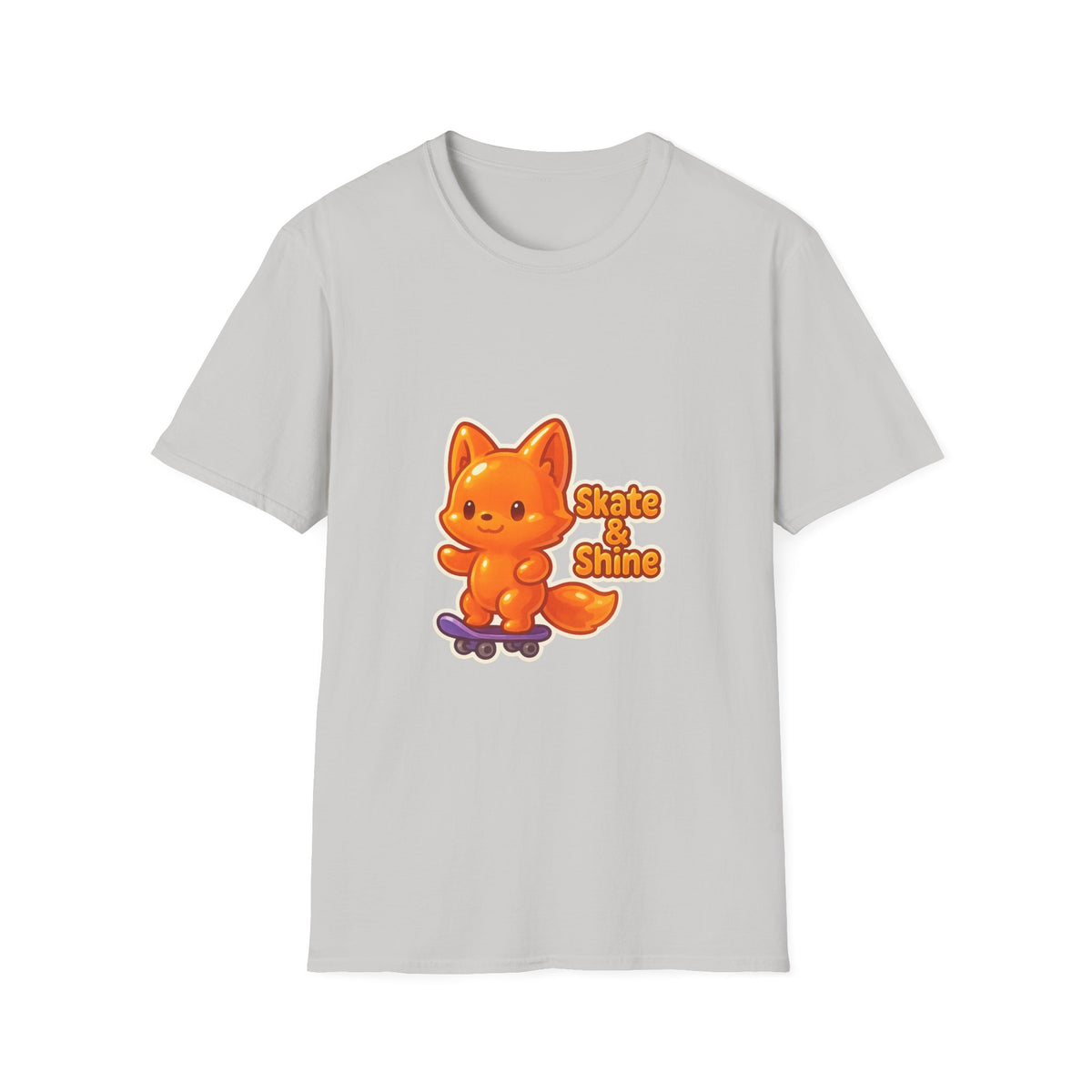 Cute Orange Fox Skateboard T-Shirt — "Gotta Skate" Graphic Tee - Trending Now - October 2026