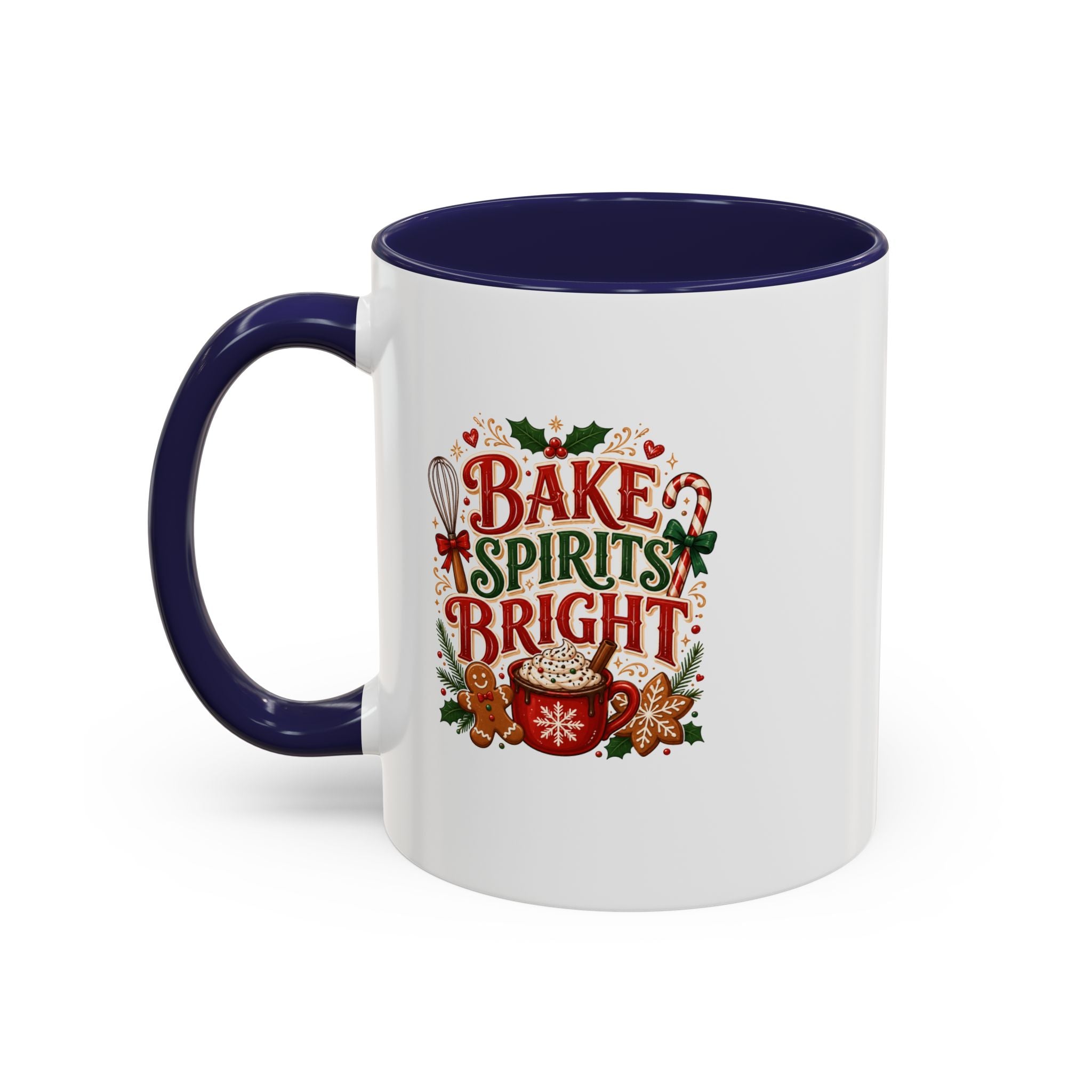 Bake Spirits Bright Coffee Mug — Christmas Baking Holiday Mug