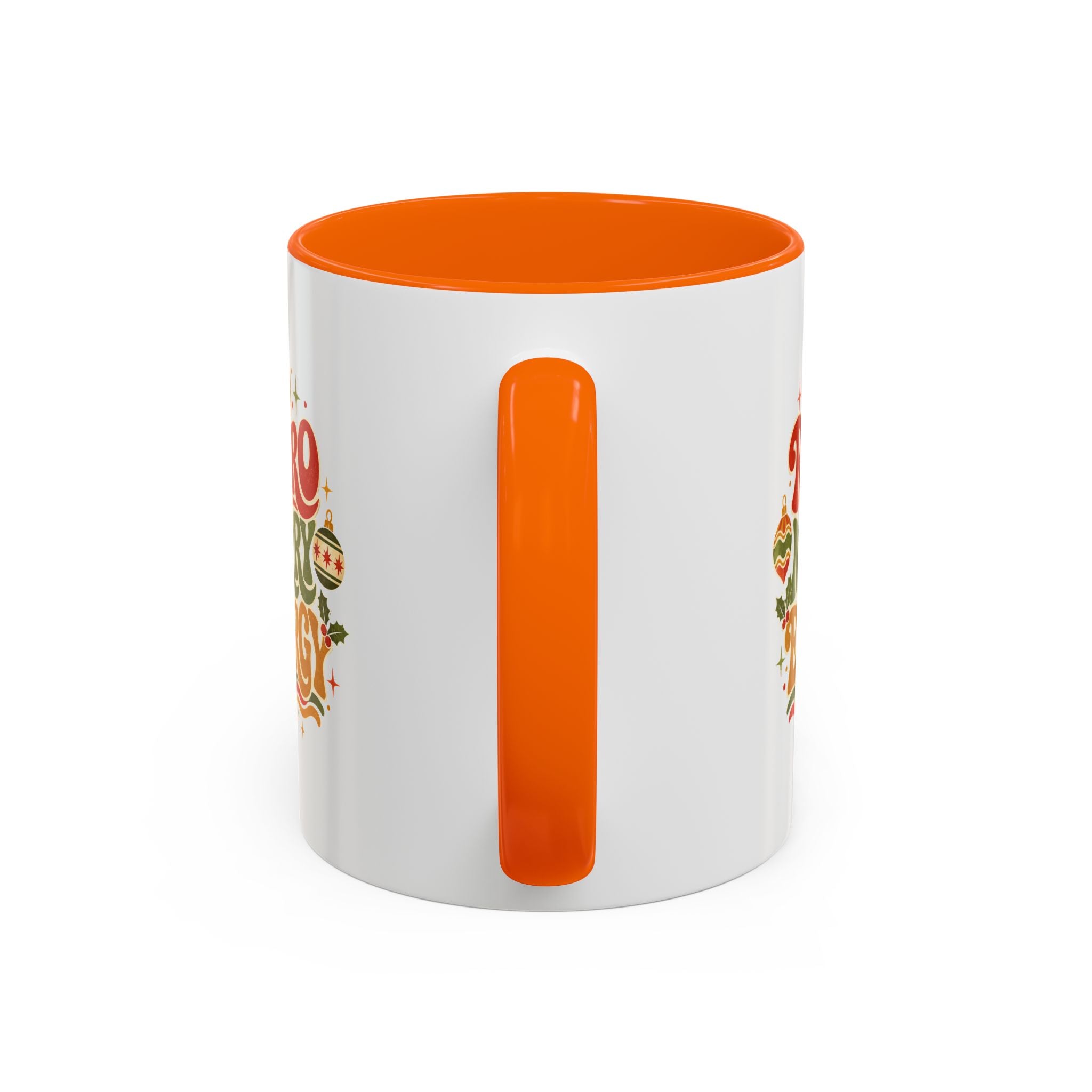 Modern Day Christmas Retro Merry Energy Coffee Mug — Festive 70s Holiday Design