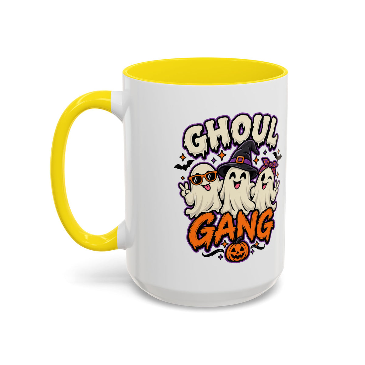 Ghoul Gang Coffee Mug — Cute Halloween Ghosts Accent Mug (11/15oz)
