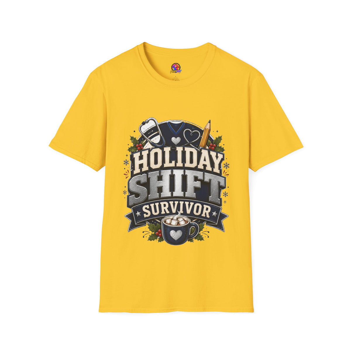 Holiday Shift Survivor T-Shirt — Nurse & Healthcare Worker Gift
