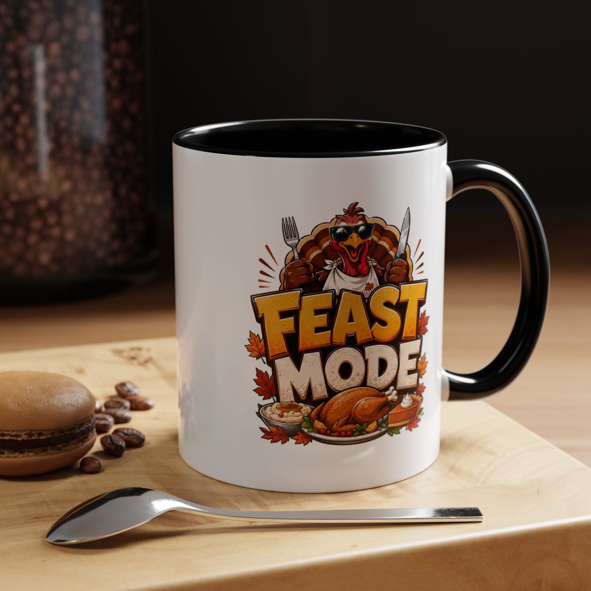 Thanksgiving Mug Feast Mode Coffee Mug — Thanksgiving Turkey Holiday Mug