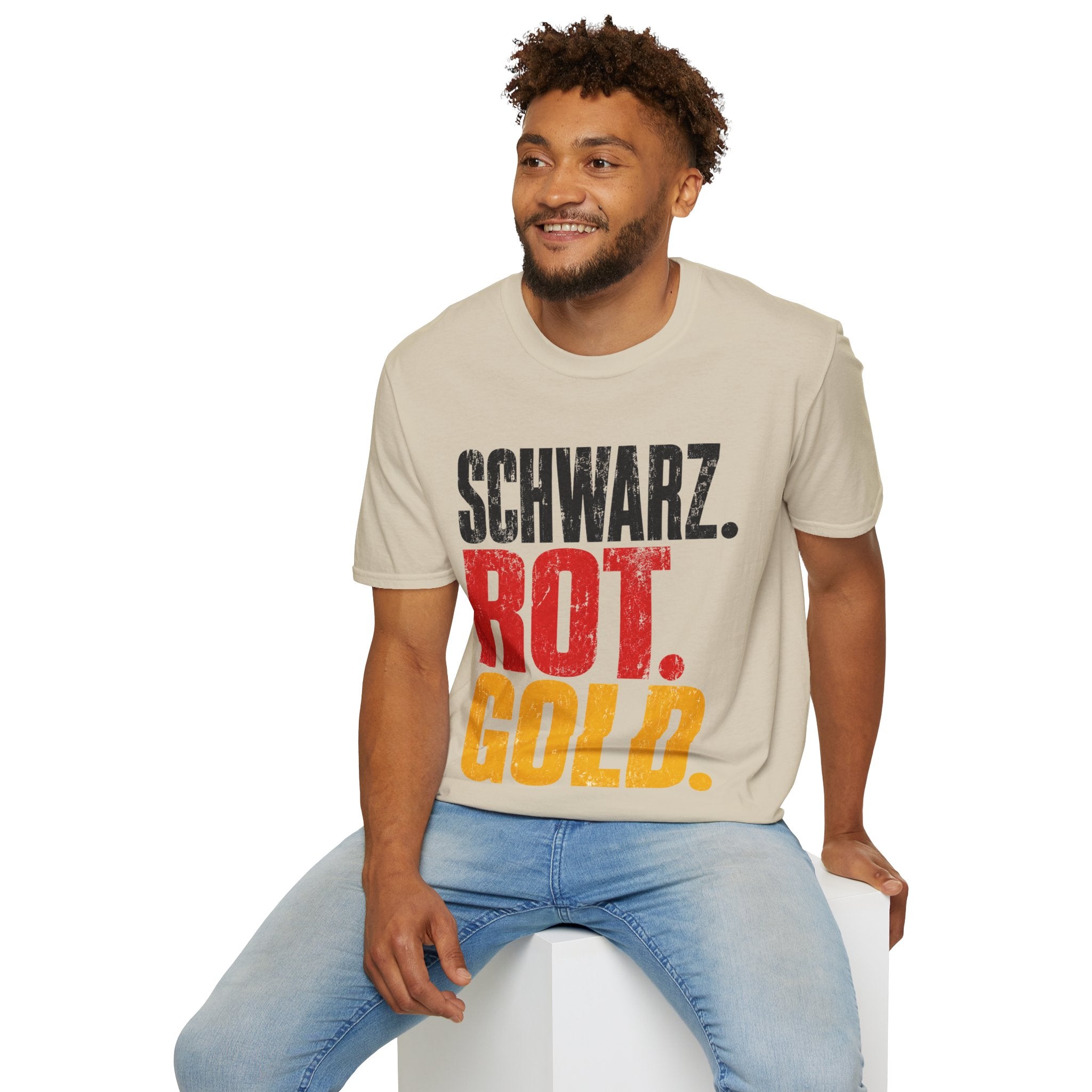Germany Schwarz Rot Gold T-Shirt — German Flag Pride Graphic Tee