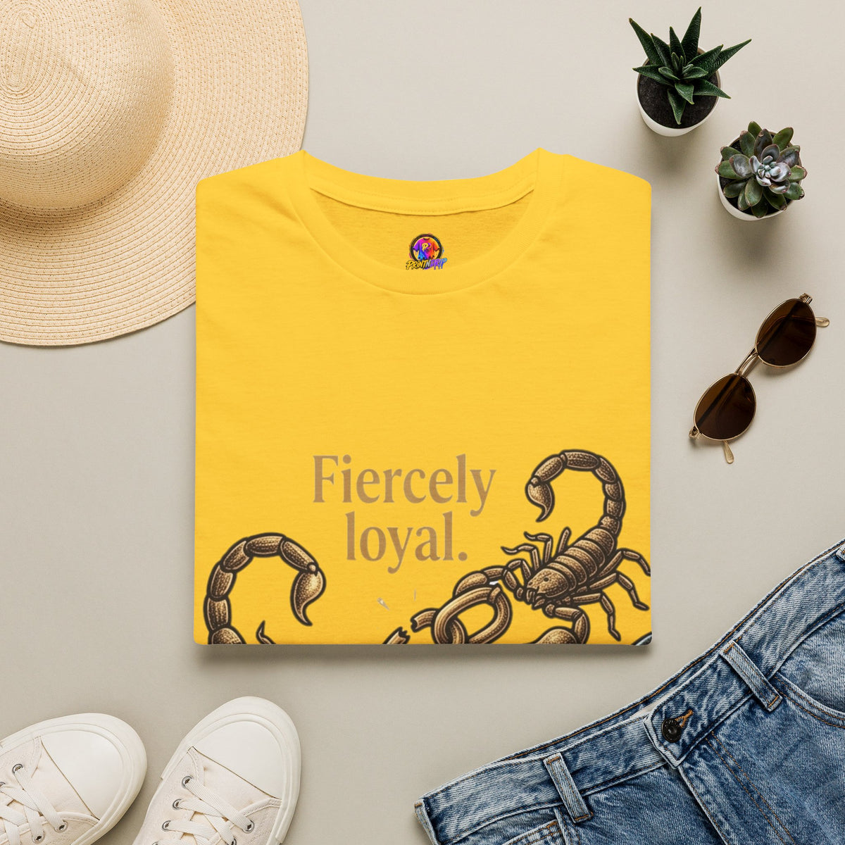 Scorpio T-Shirt — Fiercely Loyal, Easily Detached Zodiac Tee