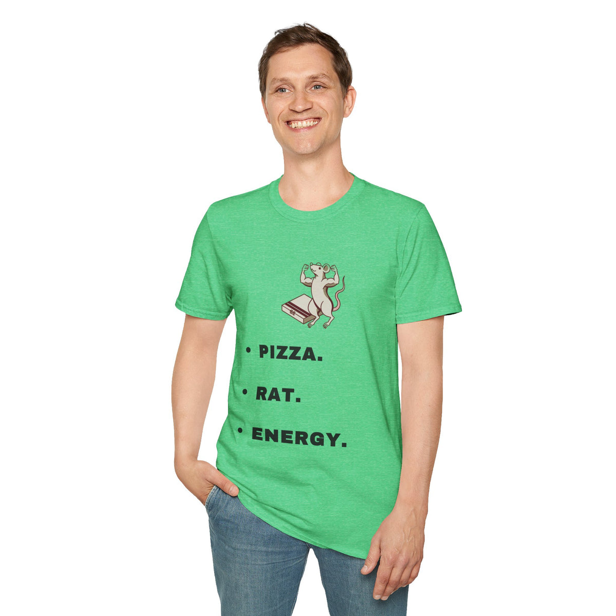 Pizza. Rat. Energy. T-Shirt — Cute Dancing Rat Pizza Graphic Tee - Trending Now - September 2026