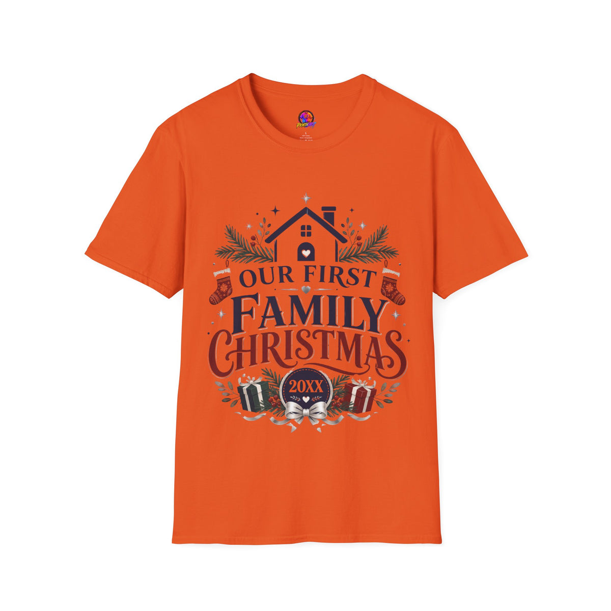 T-Shirt — Our First Family Christmas Personalized Tee