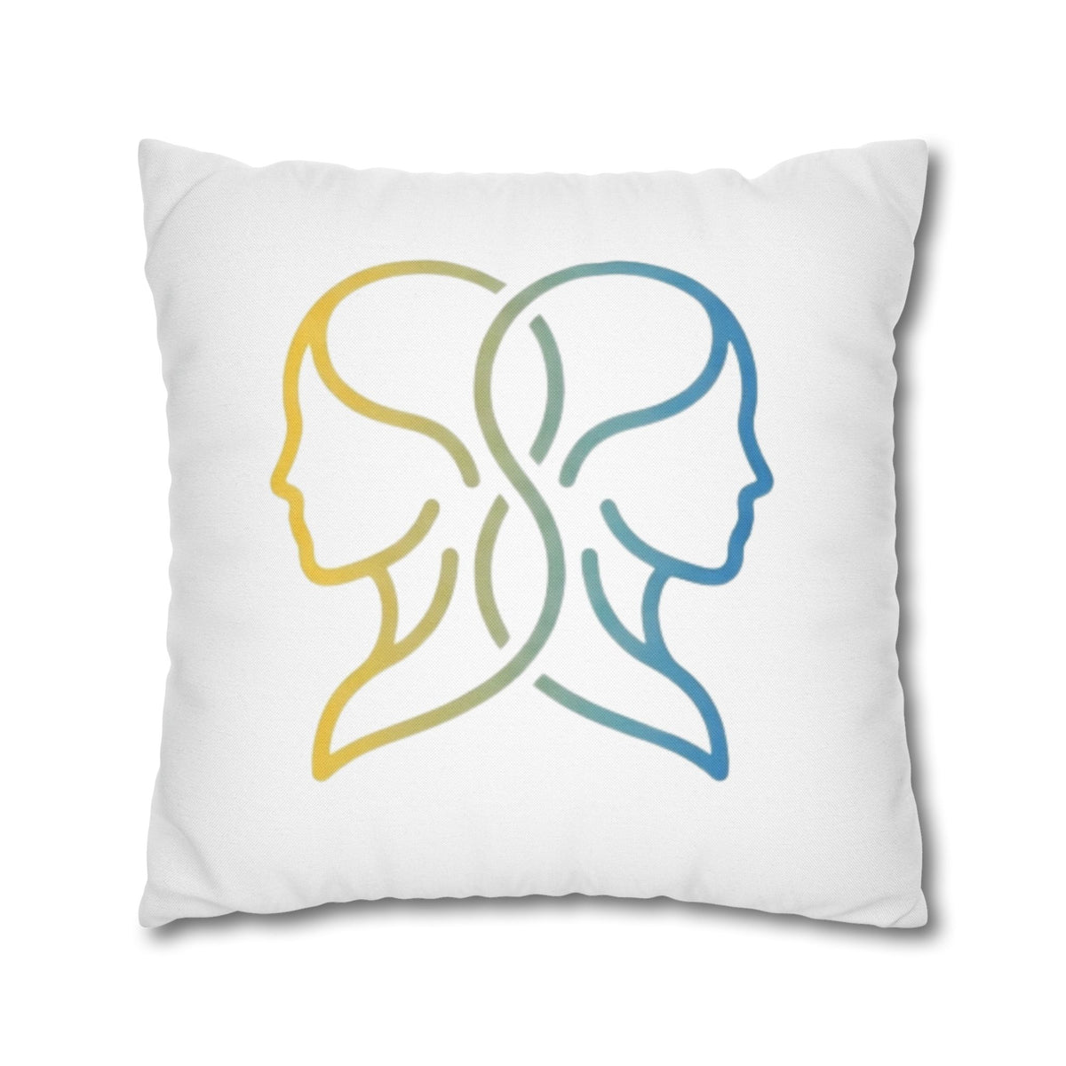 Gemini Zodiac Pillowcase — Dual-Face Gradient Astrology Throw Pillow Cover