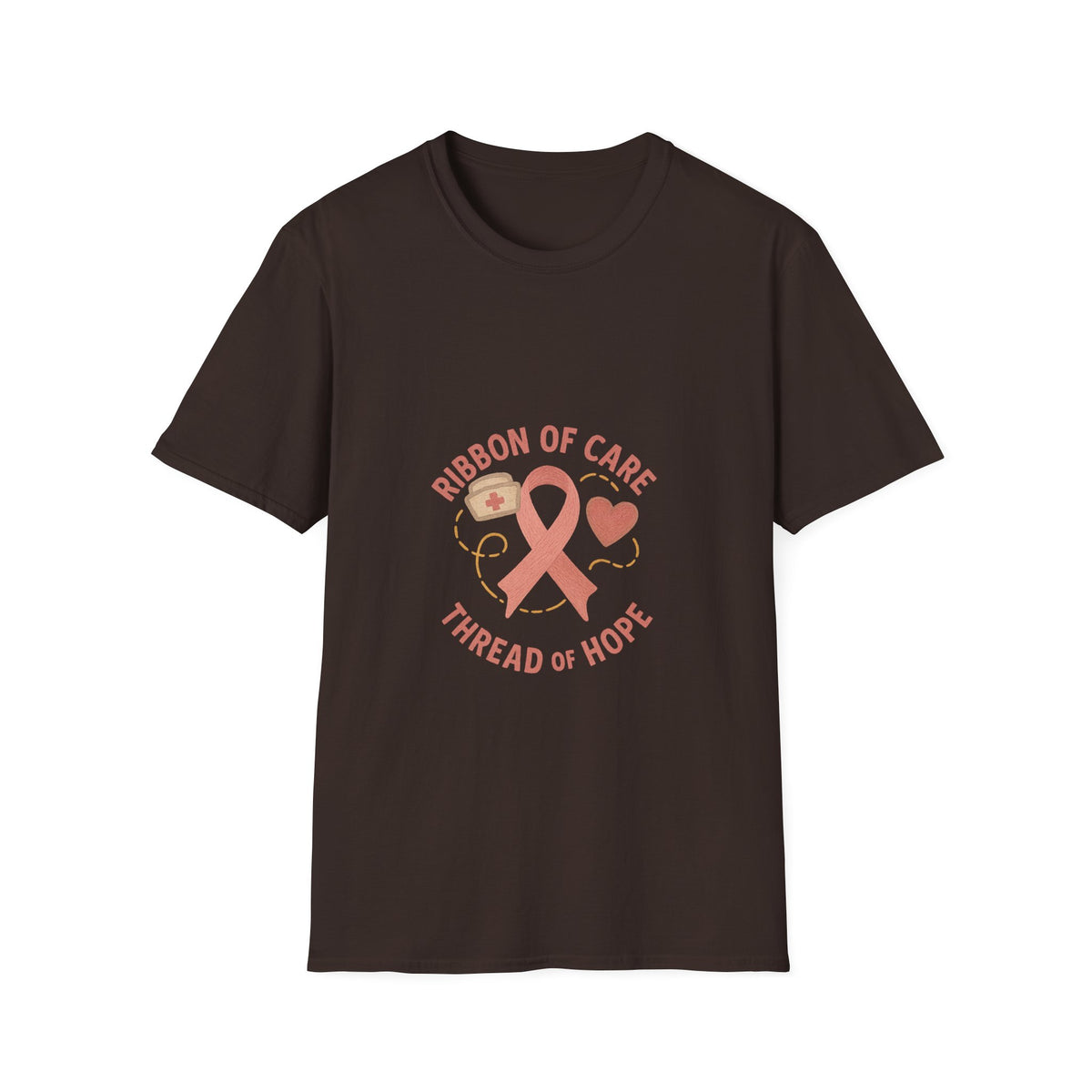 Breast Cancer Awareness T-Shirt – Ribbon of Care, Thread of Hope Graphic - Trending Now - October 2026