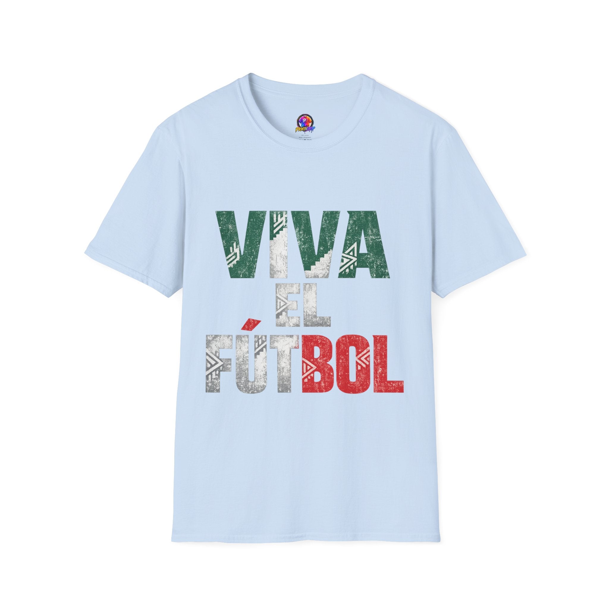 Mexico T-Shirt — "Viva El Fútbol" Mexican Soccer Graphic Tee
