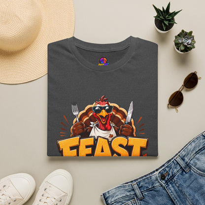 Feast Mode T-Shirt — Funny Thanksgiving Turkey Graphic Tee
