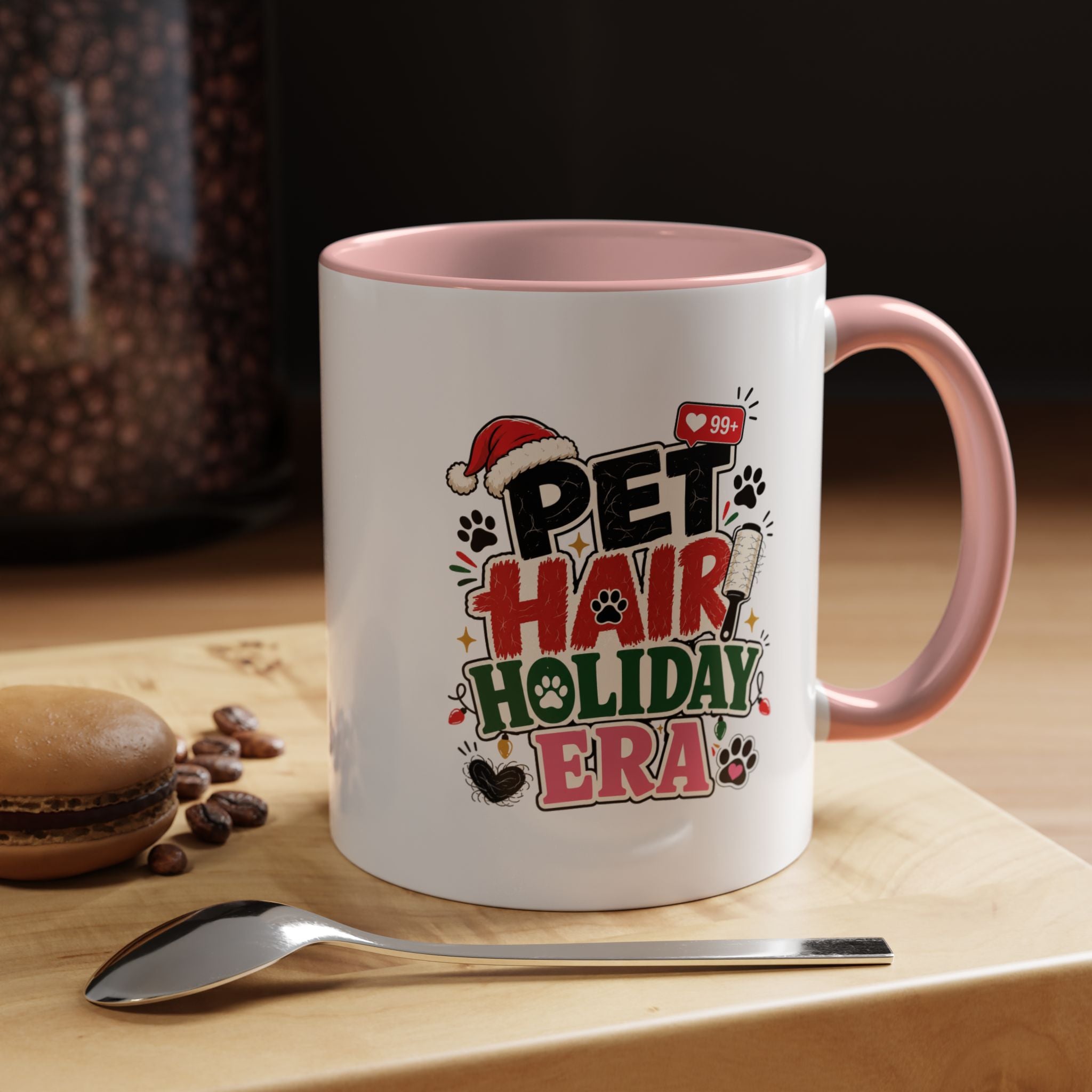 Modern Day Christmas Pet Hair Holiday Era Coffee Mug